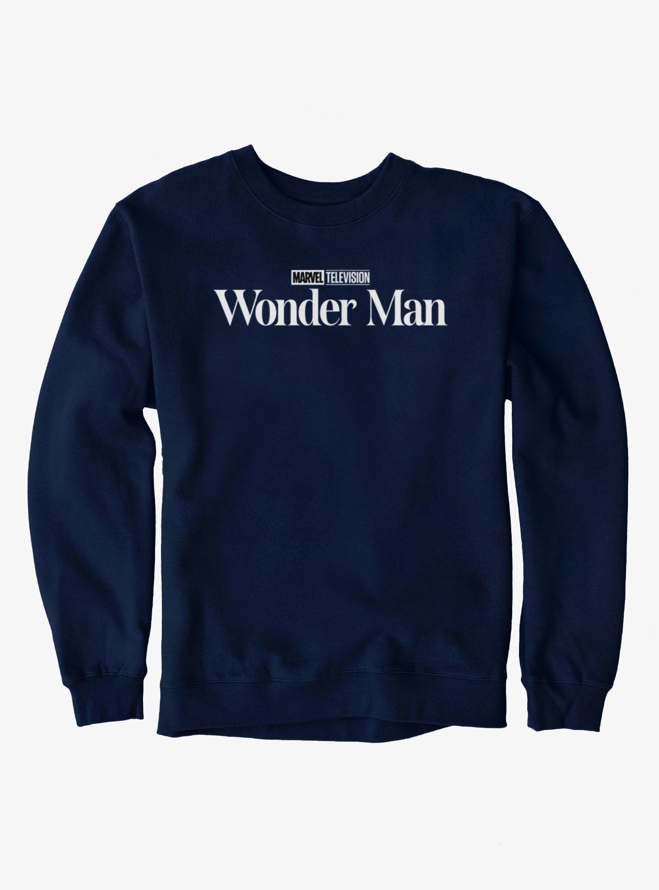 Marvel Wonder Man Black And White TV Show Logo Sweatshirt, , hi-res