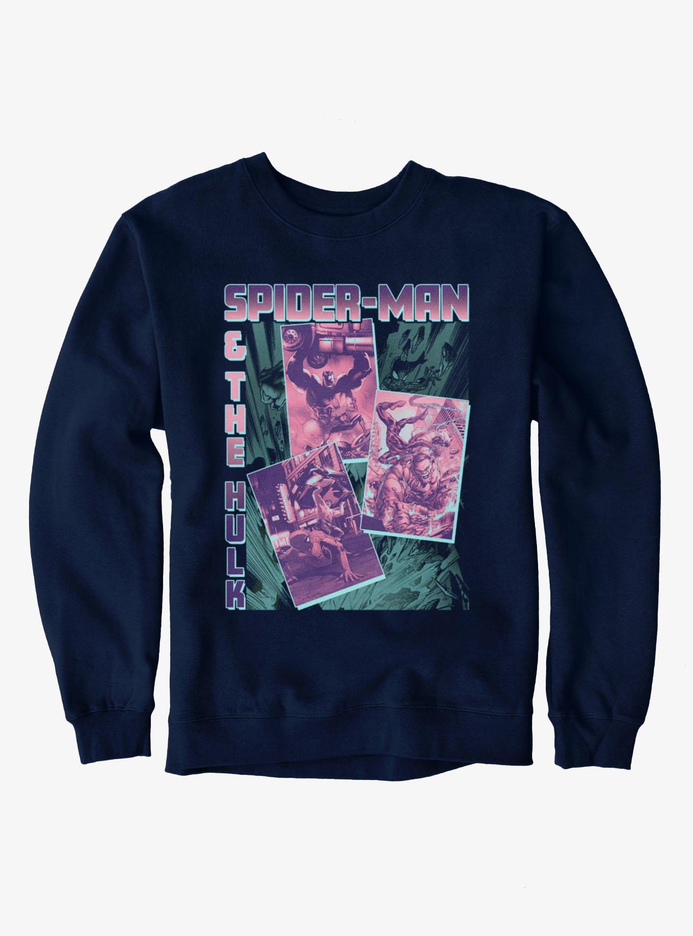 Marvel Comics Spider-Man Hulk Battle Sweatshirt, , hi-res