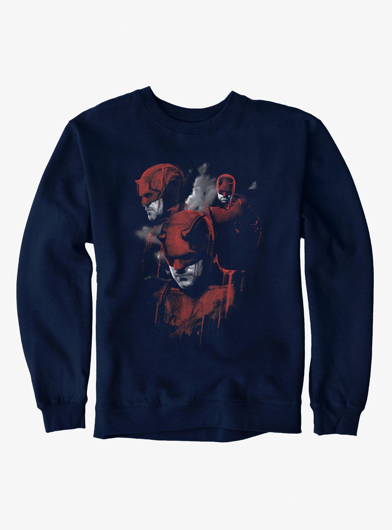 Daredevil Born Again Mask Collage Sweatshirt, , hi-res