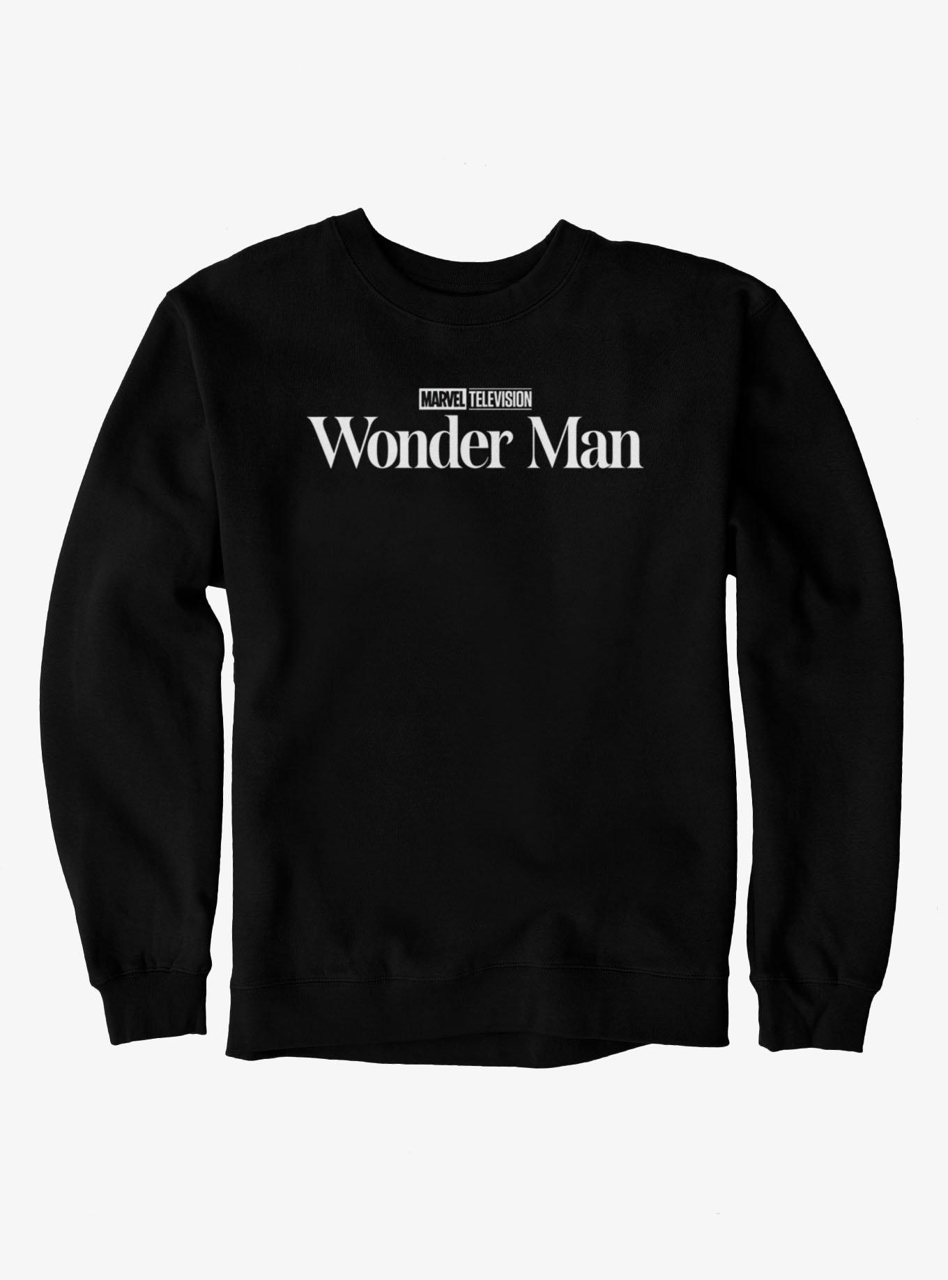 Marvel Wonder Man Black And White Show Logo Sweatshirt, , hi-res