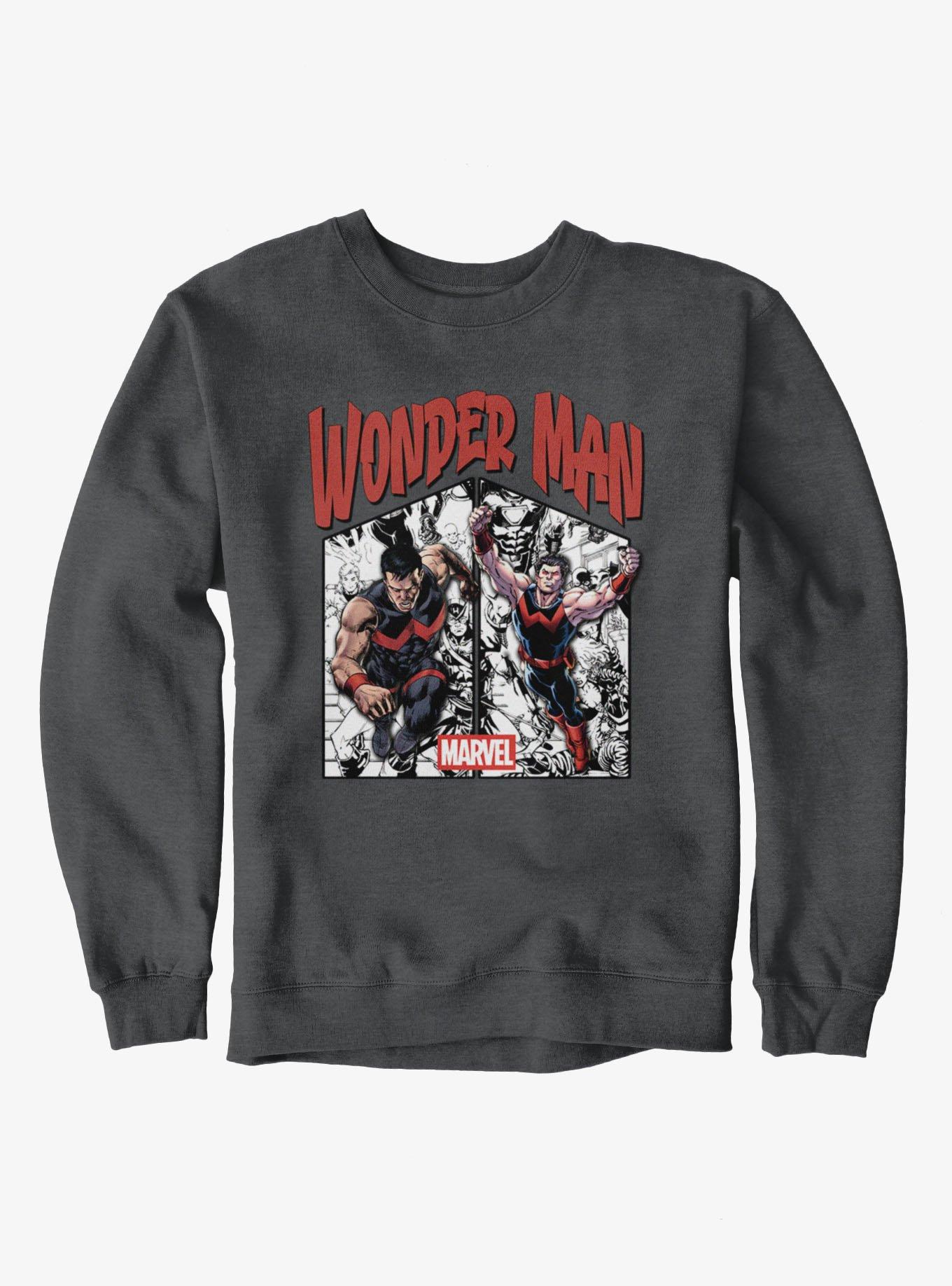 Marvel Comics Wonder Man Panels Sweatshirt Box Lunch Exclusive, , hi-res