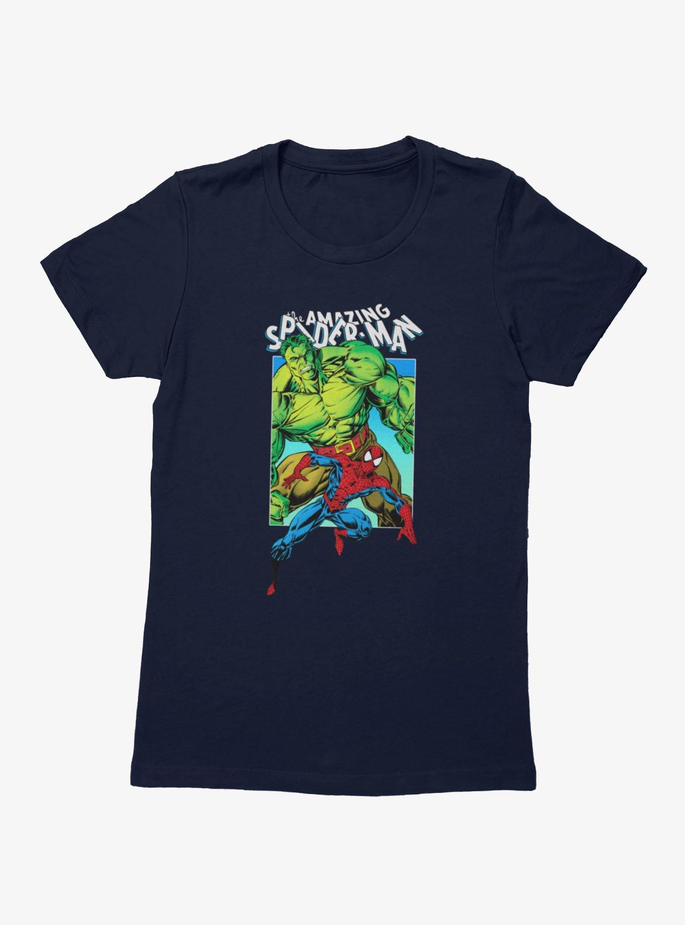 Marvel Comics Spider-Man And Hulk Appear Womens T-Shirt, , hi-res