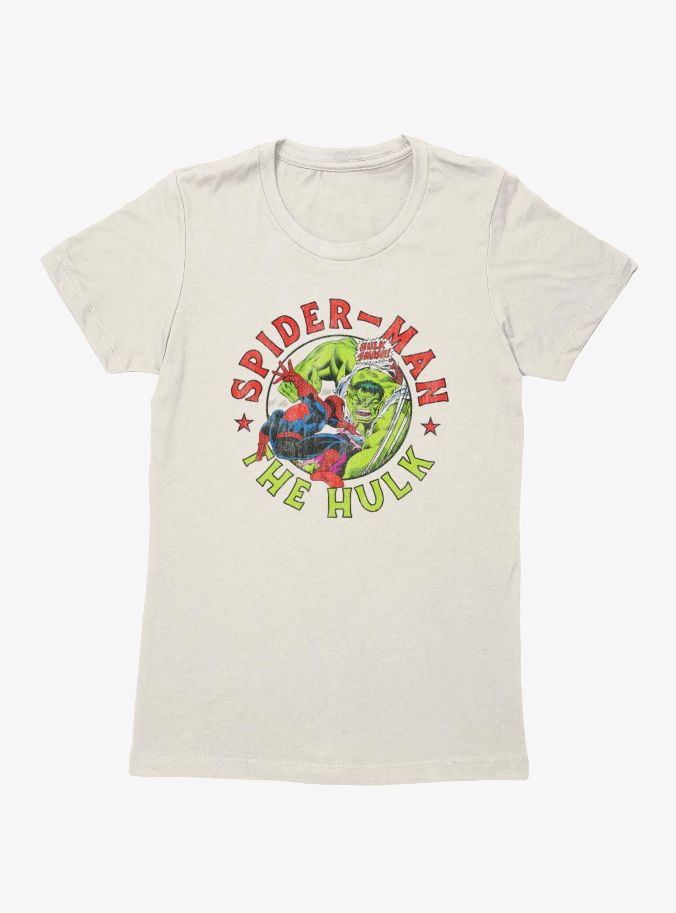 Marvel Comics Hulk Smash Spider-Man Circle Womens T-Shirt, , hi-res