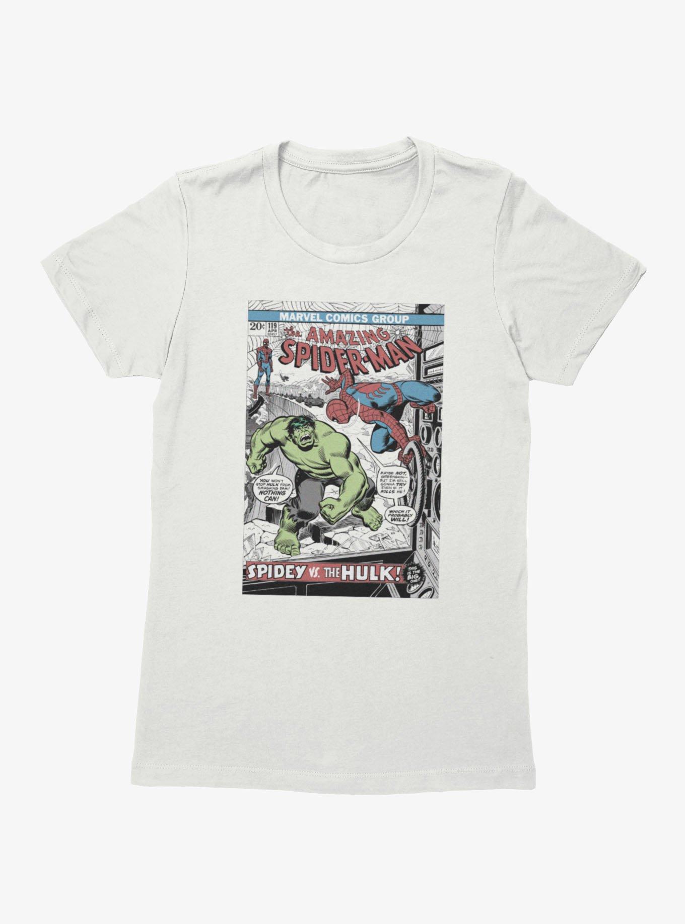 Marvel Comics Cover Amazing Spider-Man Vs The Hulk Womens T-Shirt, , hi-res