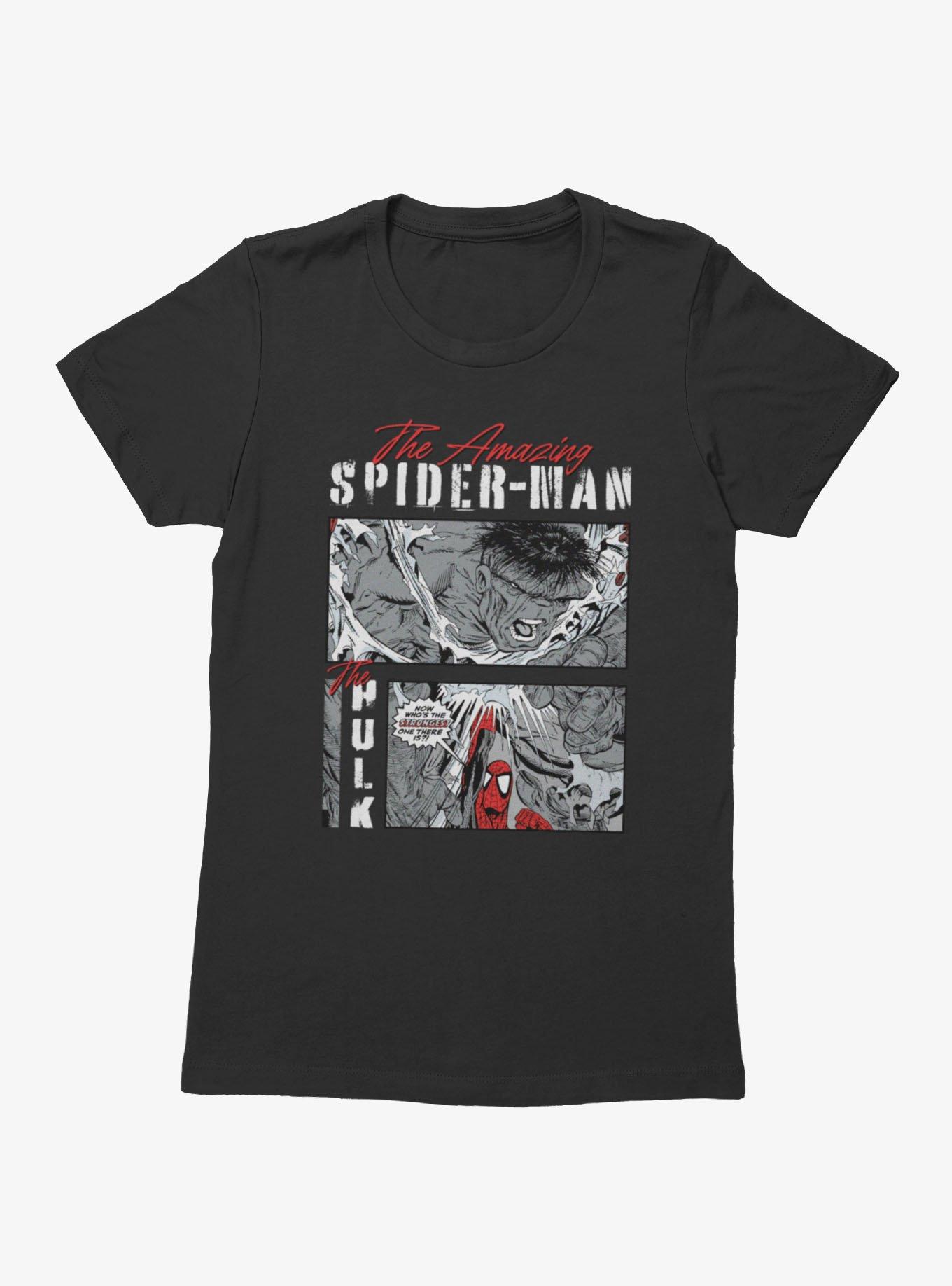 Marvel Comics Strongest One There Is Spider-Man and Hulk Womens T-Shirt, , hi-res