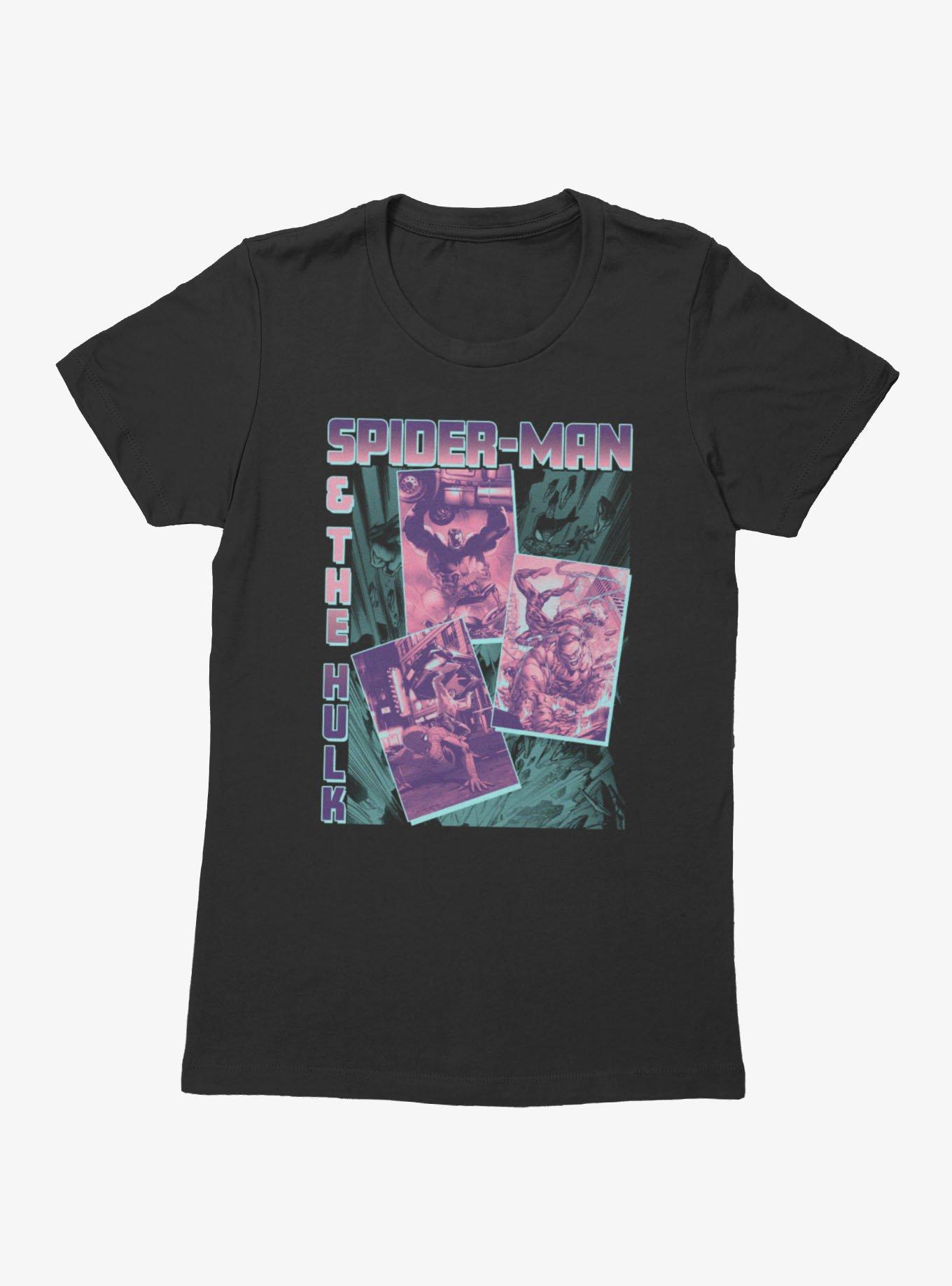 Marvel Comics Spider-Man Hulk Battle Womens T-Shirt, , hi-res
