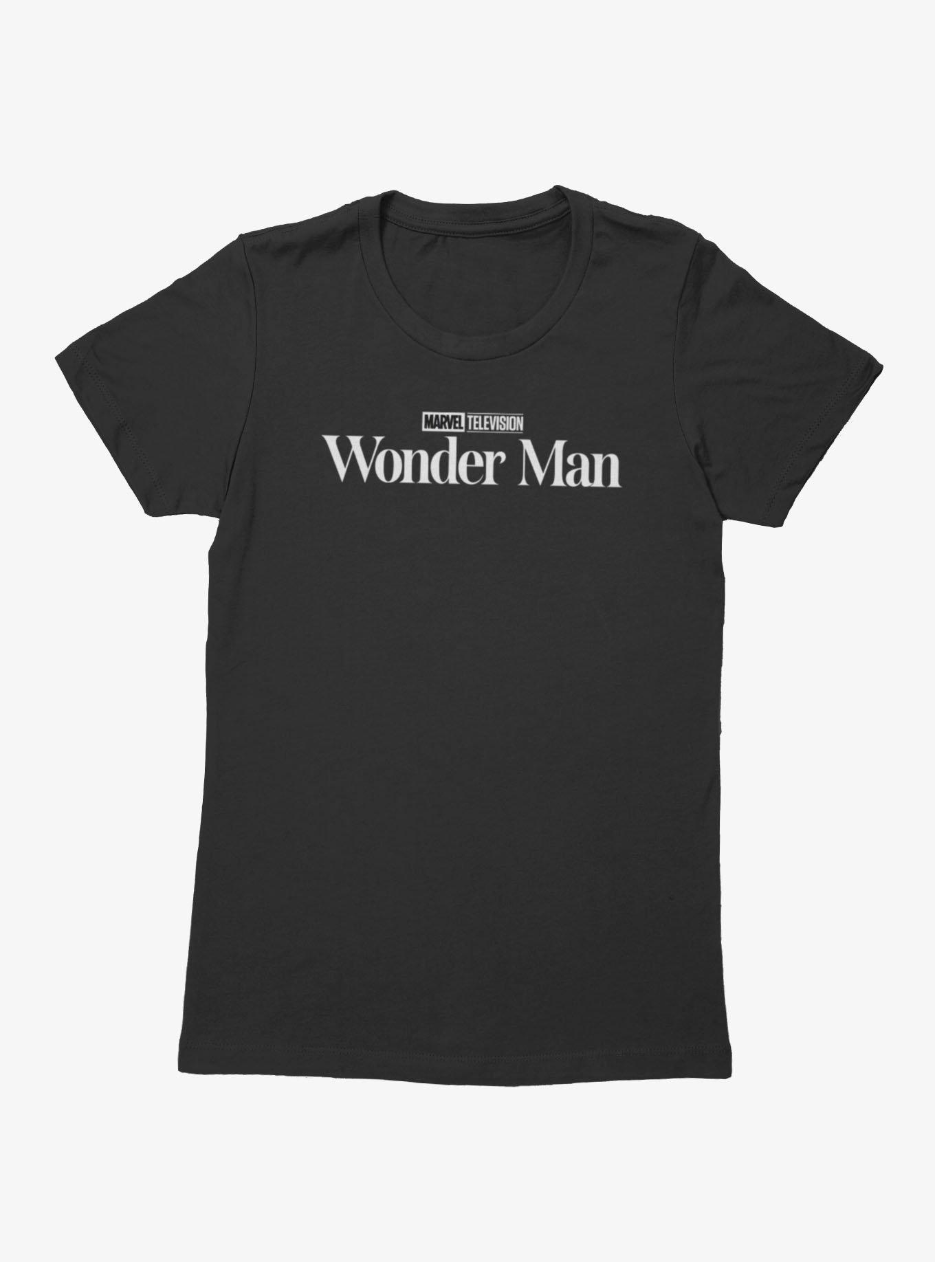 Marvel Wonder Man Black And White Show Logo Womens T-Shirt, , hi-res