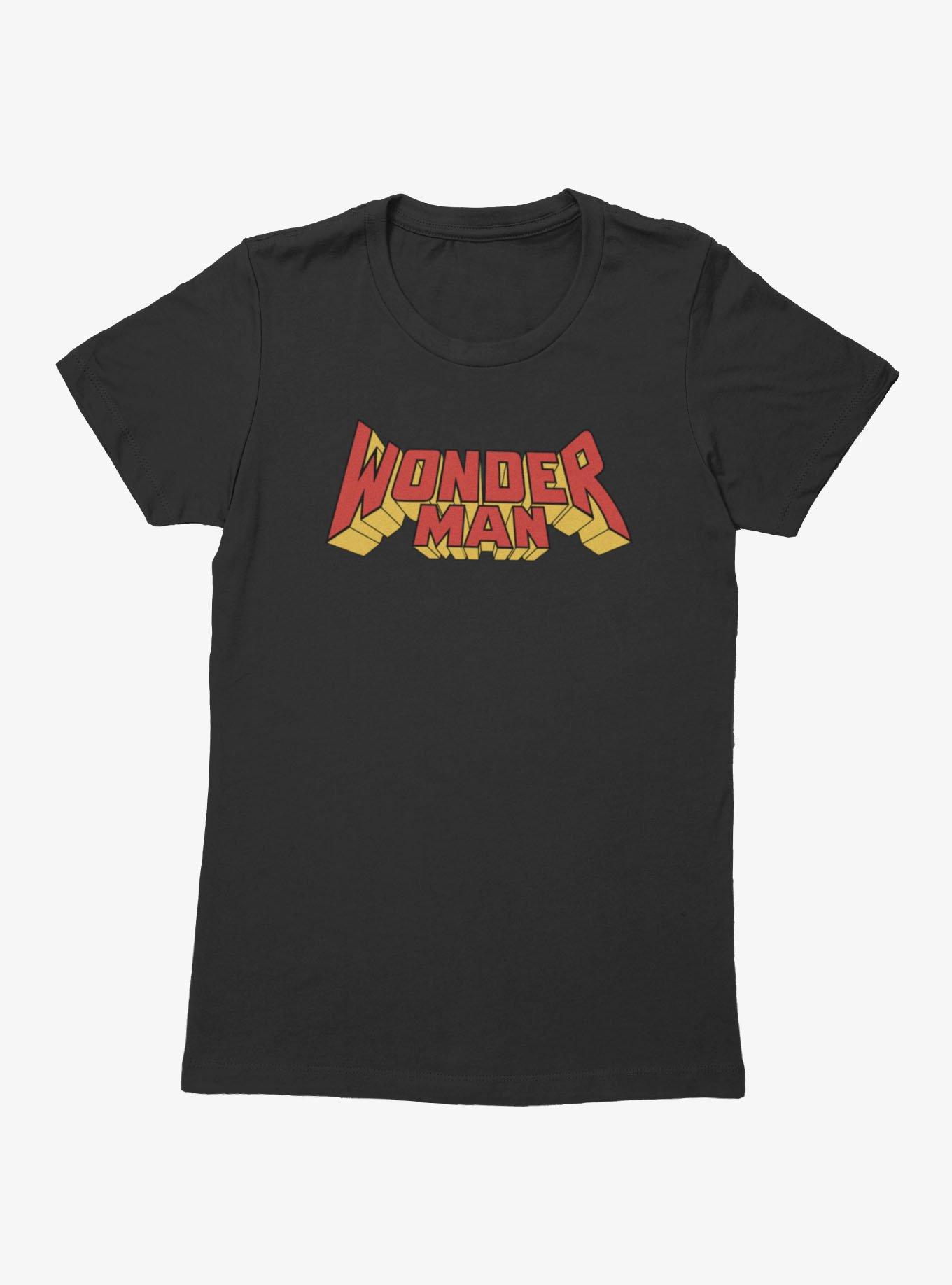 Marvel Comics Wonder Man Block Letter Header Womens T-Shirt, , hi-res
