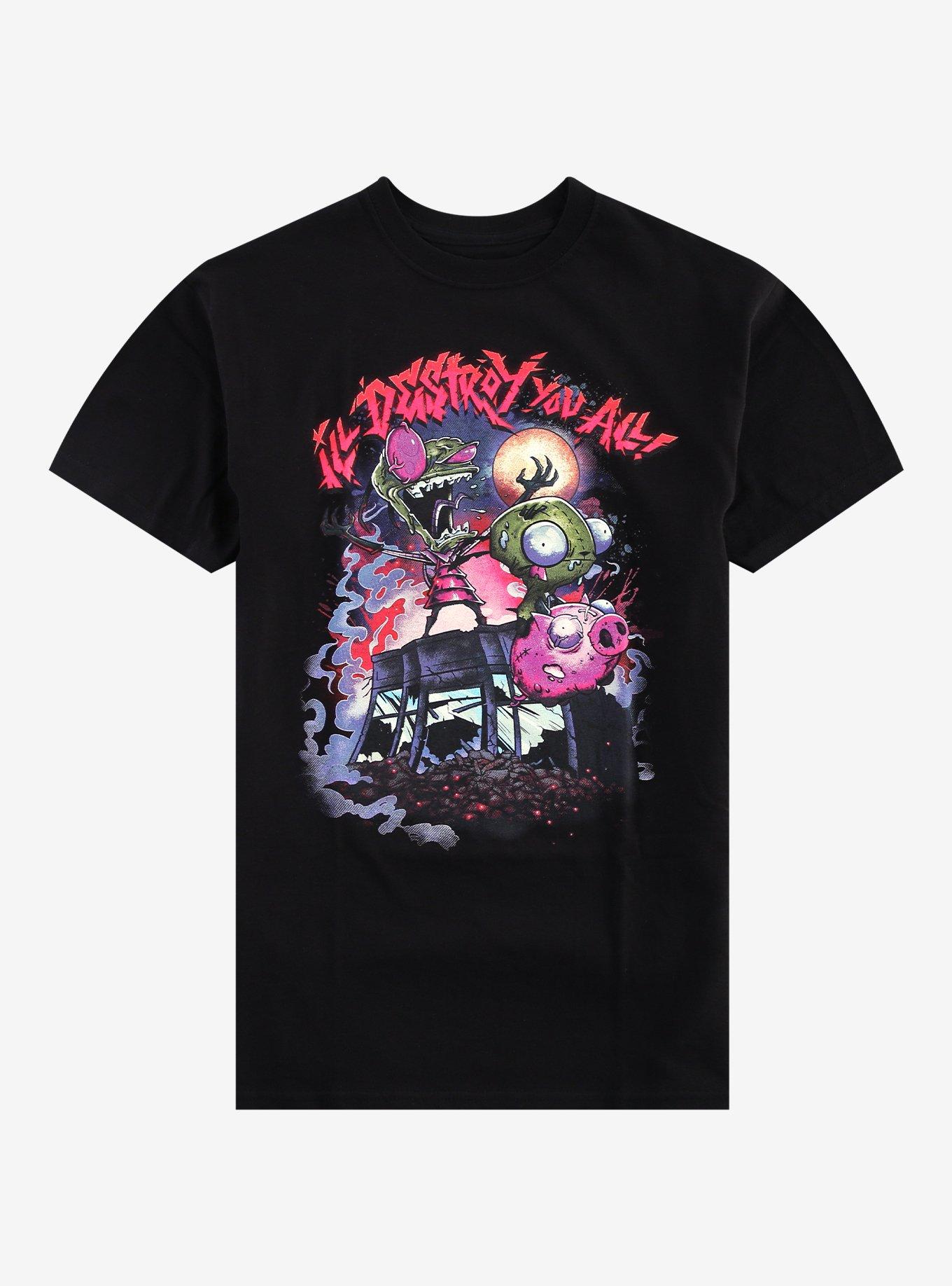 Invader Zim Destroy You All T-Shirt, , hi-res