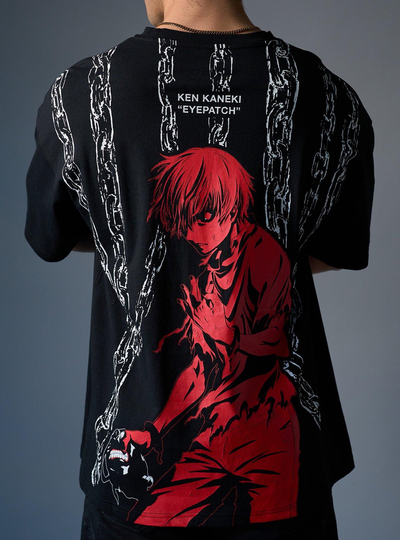 Village Hidden In Iron X Hot Topic Tokyo Ghoul Ken Kaneki Eyepatch T-Shirt Hot Topic Exclusive