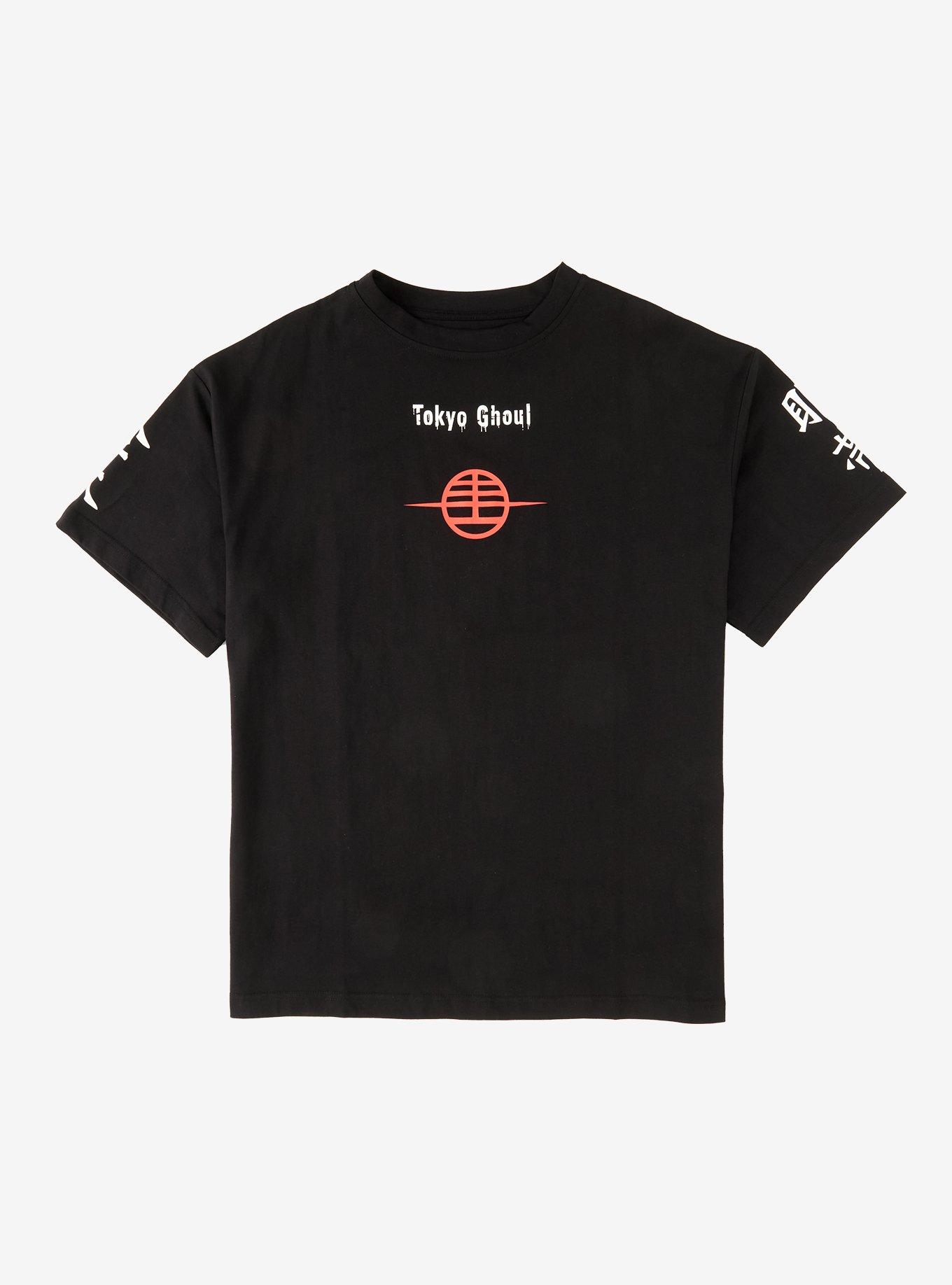 Village Hidden In Iron X Hot Topic Tokyo Ghoul Ken Kaneki Eyepatch T-Shirt Hot Topic Exclusive, , hi-res