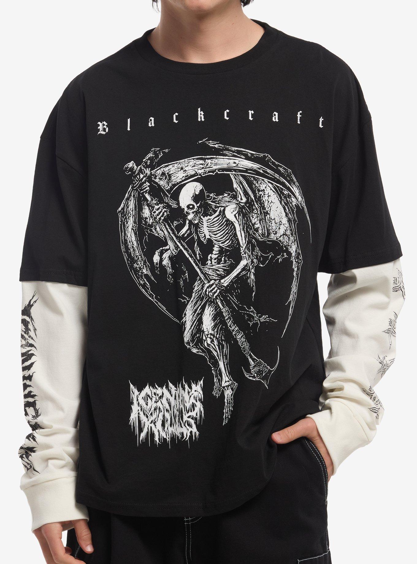 Blackcraft X Ice Nine Kills Skeleton Reaper Twofer Long-Sleeve T-Shirt, , hi-res