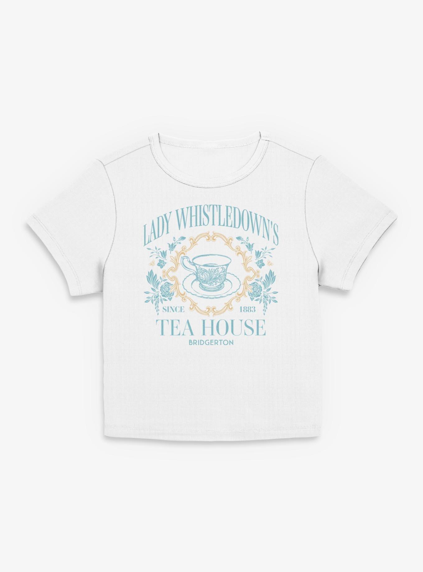 Bridgerton Lady Whistledown's Tea House Girls Baby T-Shirt Hot Topic Exclusive, EGRET, hi-res