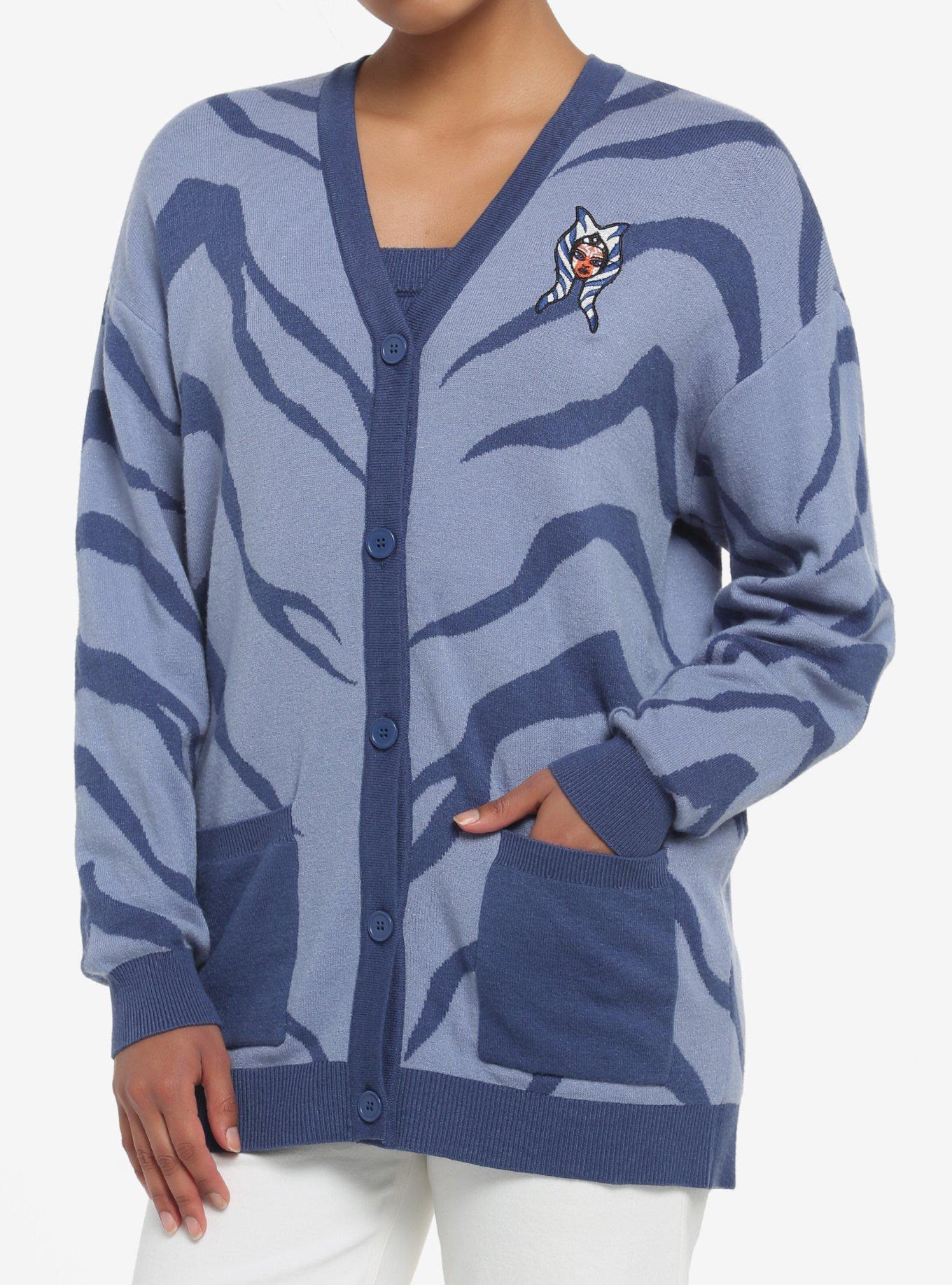 Star Wars Ahsoka Lekku Pattern Women's Cardigan, , hi-res