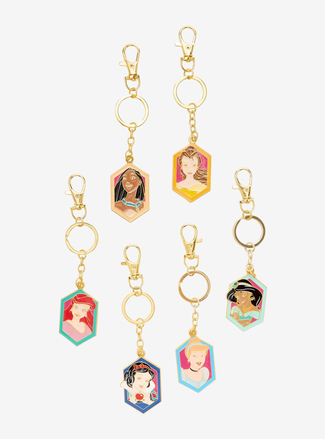 Disney Princesses Portraits Blind Box Keychain - BoxLunch Exclusive, , hi-res