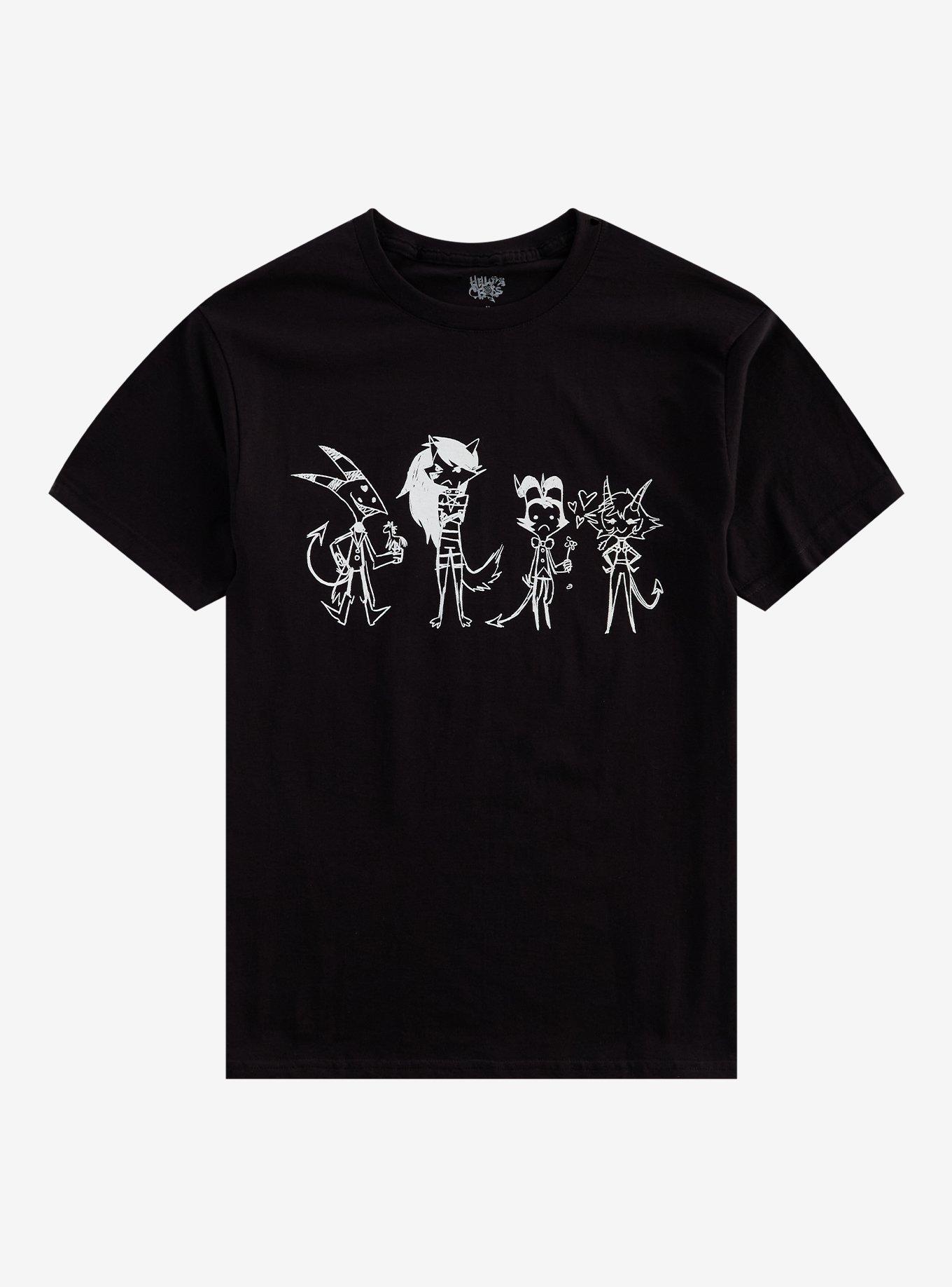Helluva Boss Group Doodle T-Shirt, , hi-res