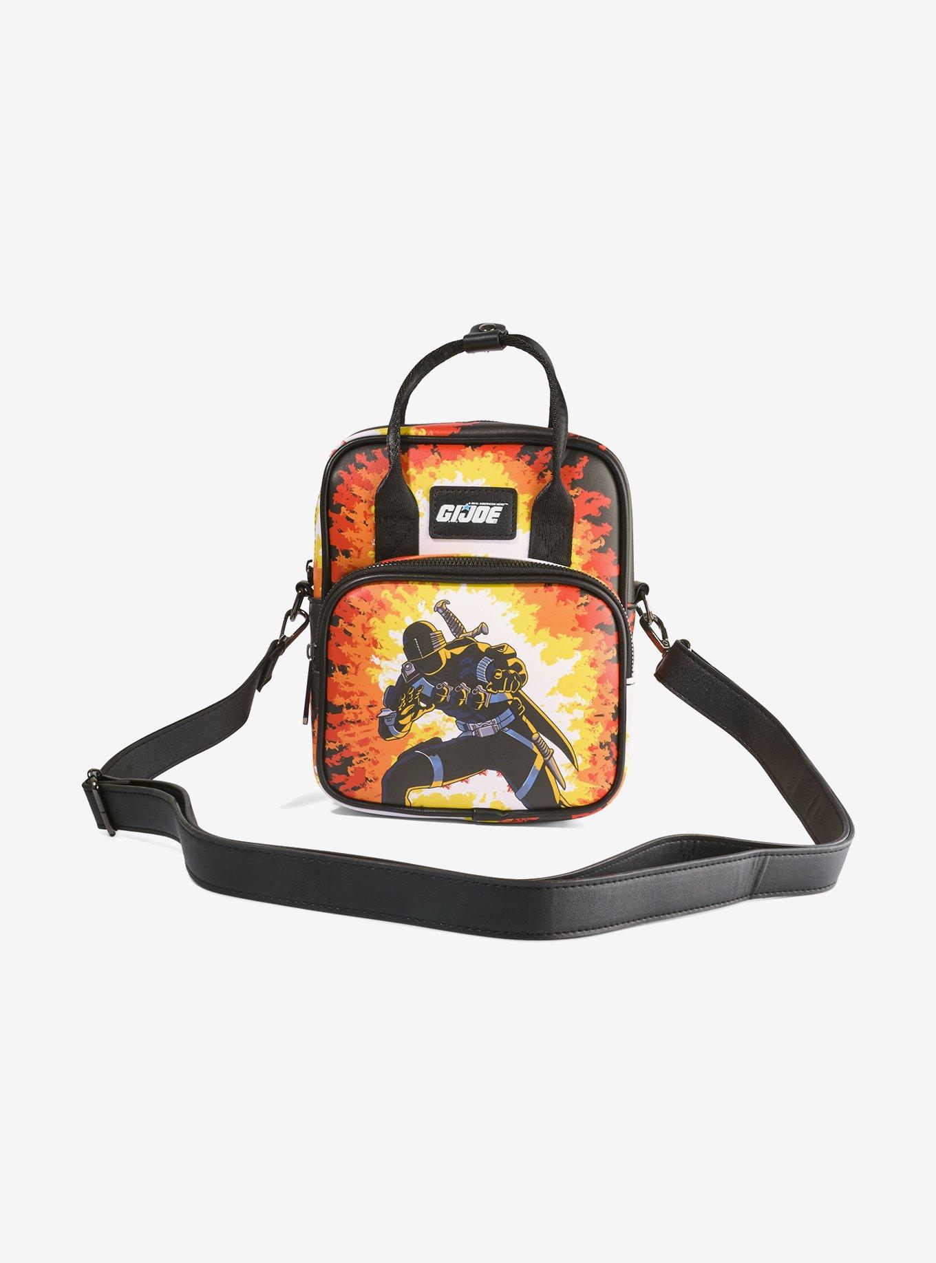 GI Joe Snake Eye & Timber Wolf Dog Explosion Crossbody Bag | Hot Topic