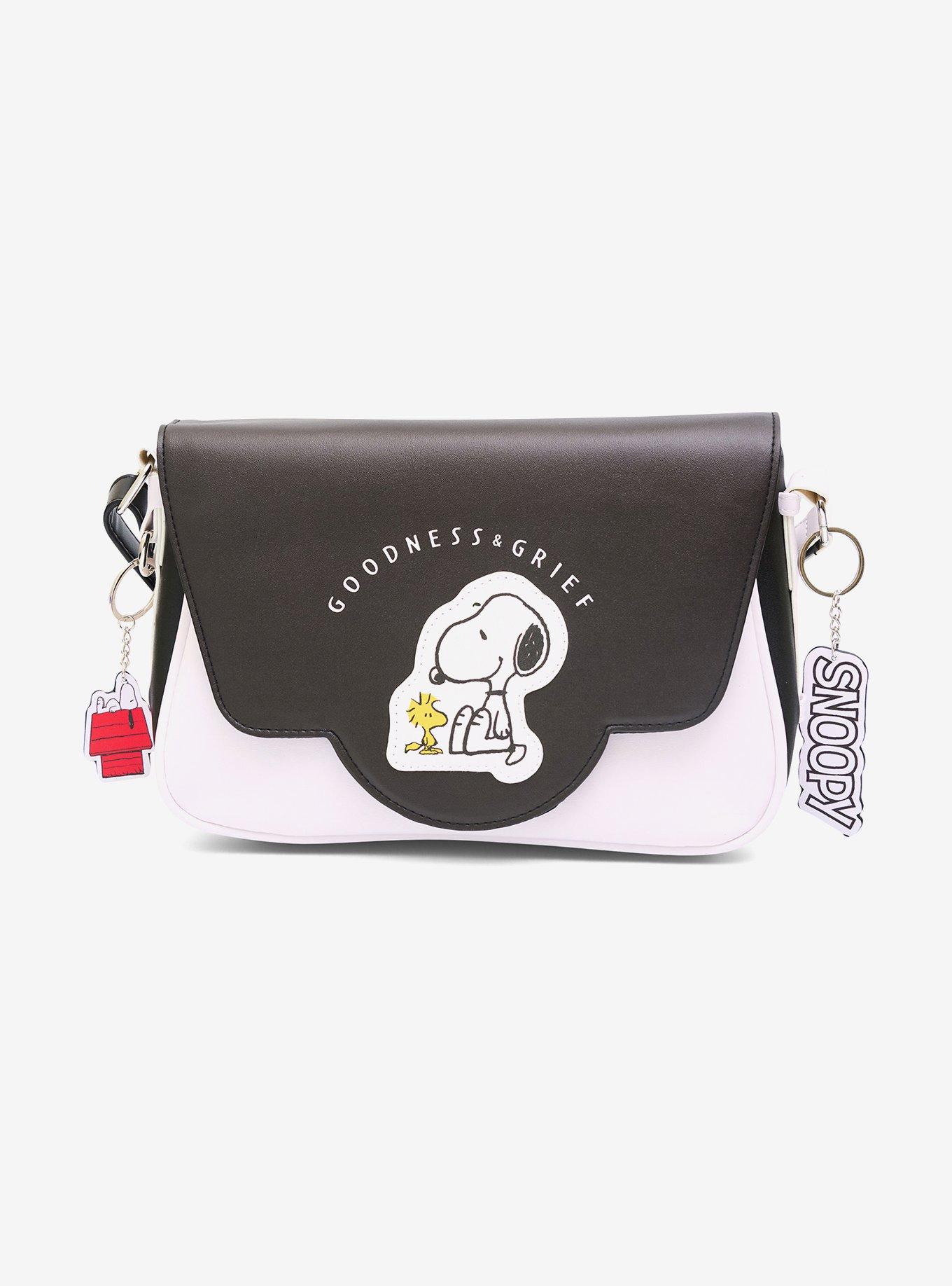 Peanuts Woodstock & Snoopy Goodness & Grief Fold Over Crossbody Bag, , hi-res