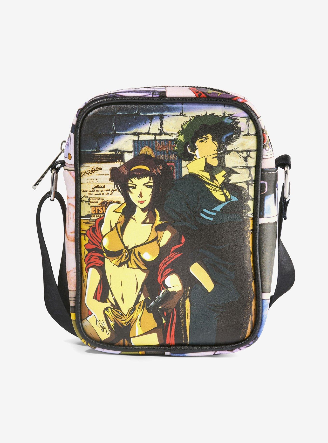 Cowboy Bebop Faye & Spike Pose With Scenes Crossbody Bag, , hi-res