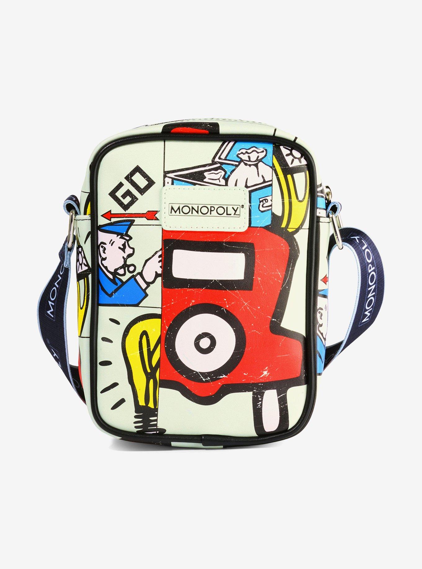 Monopoly In The Game Board Icons Stacked Crossbody Bag, , hi-res