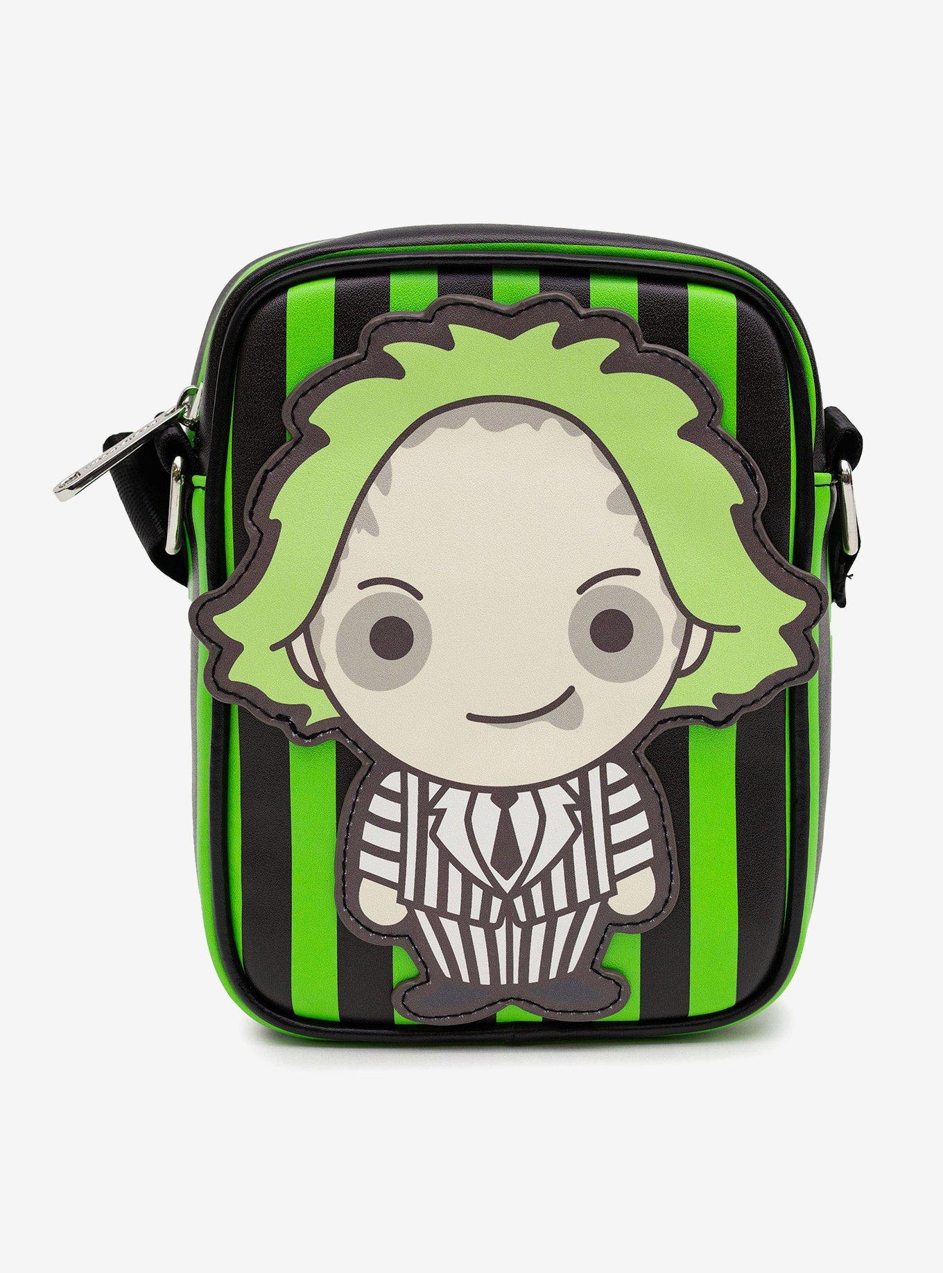 Beetlejuice Chibi Beetlejuice Pose Applique Crossbody Bag | BoxLunch