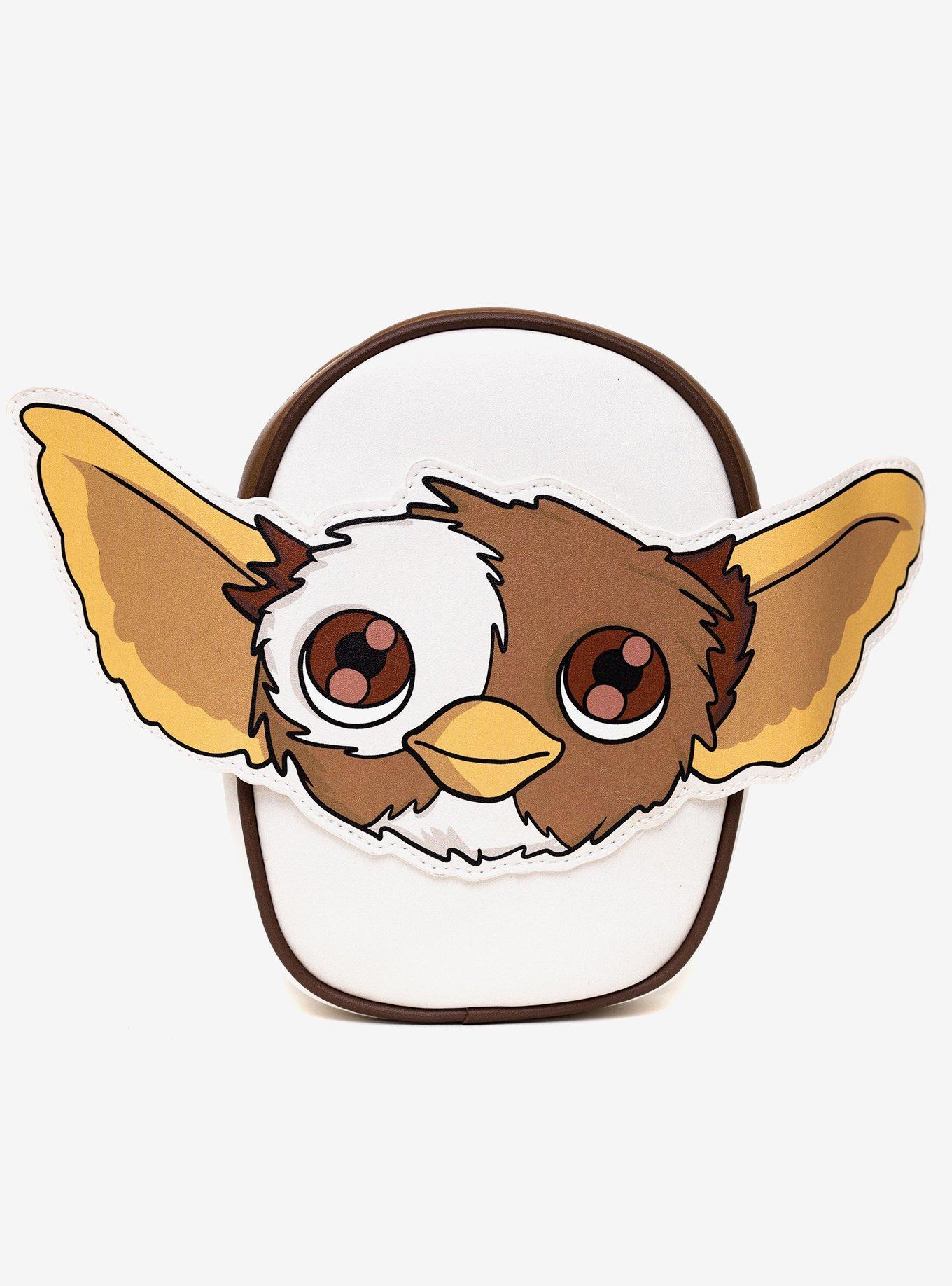 Gremlins Gizmo Smiling Face Applique Crossbody Bag, , hi-res