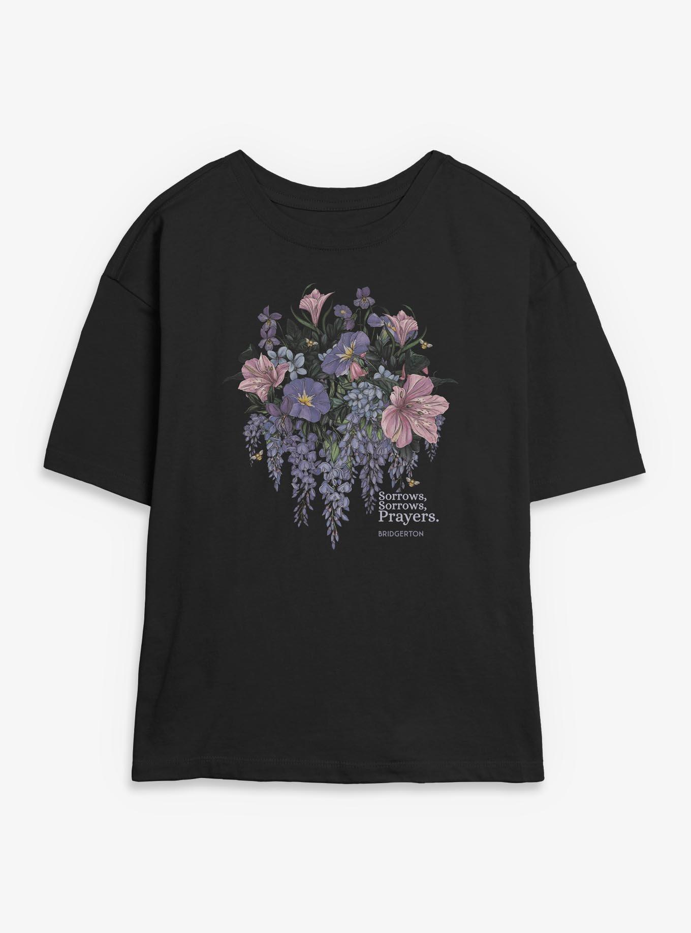 Bridgerton Sorrows And Prayers Womens Skimmer T-Shirt BoxLunch Exclusive, , hi-res