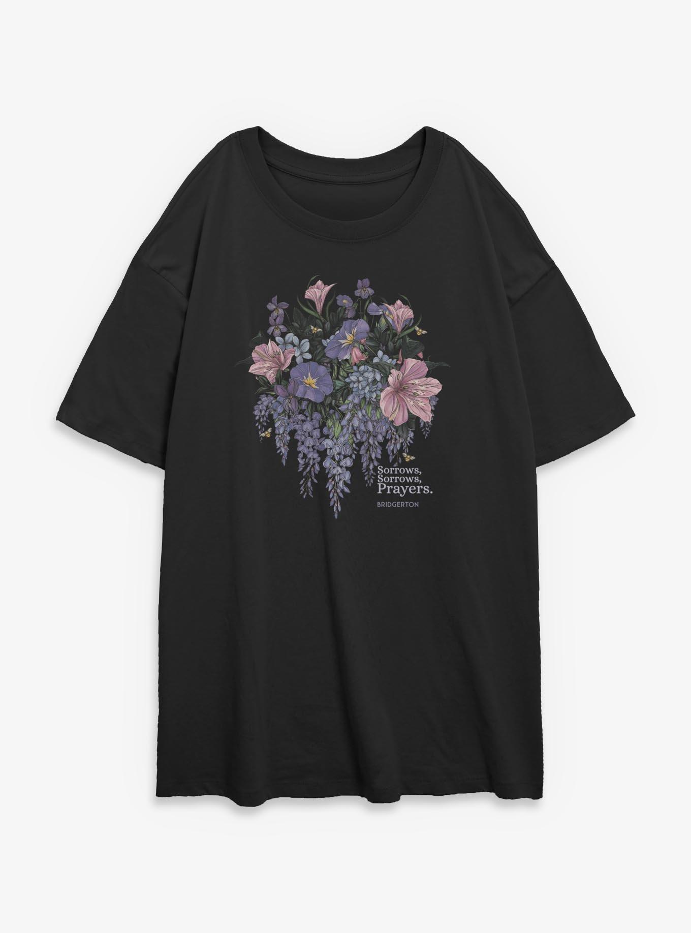 Bridgerton Sorrows And Prayers Womens Oversized T-Shirt BoxLunch Exclusive