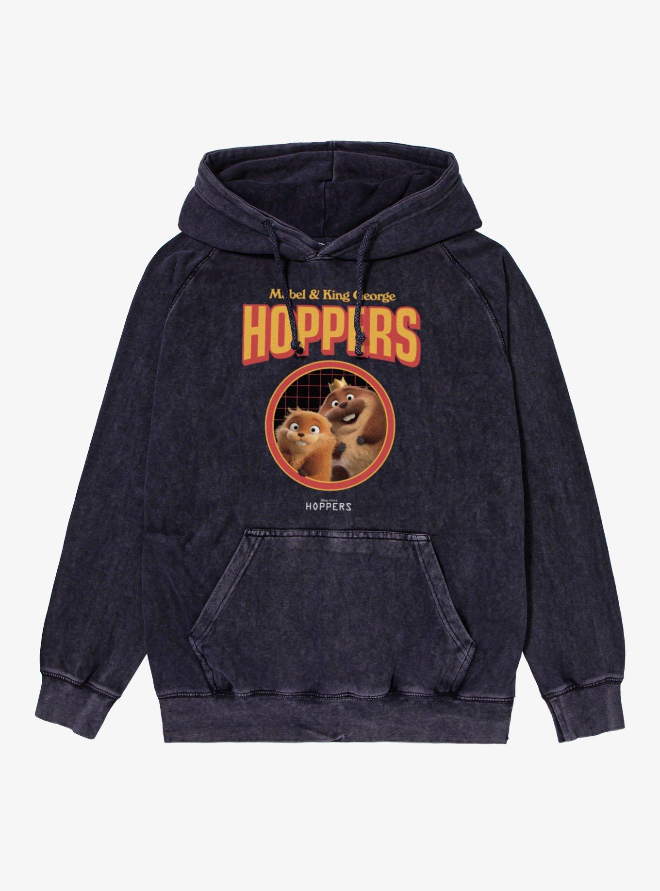 Disney Pixar Hoppers Mabel And King George Circle Mineral Wash Hoodie, , hi-res