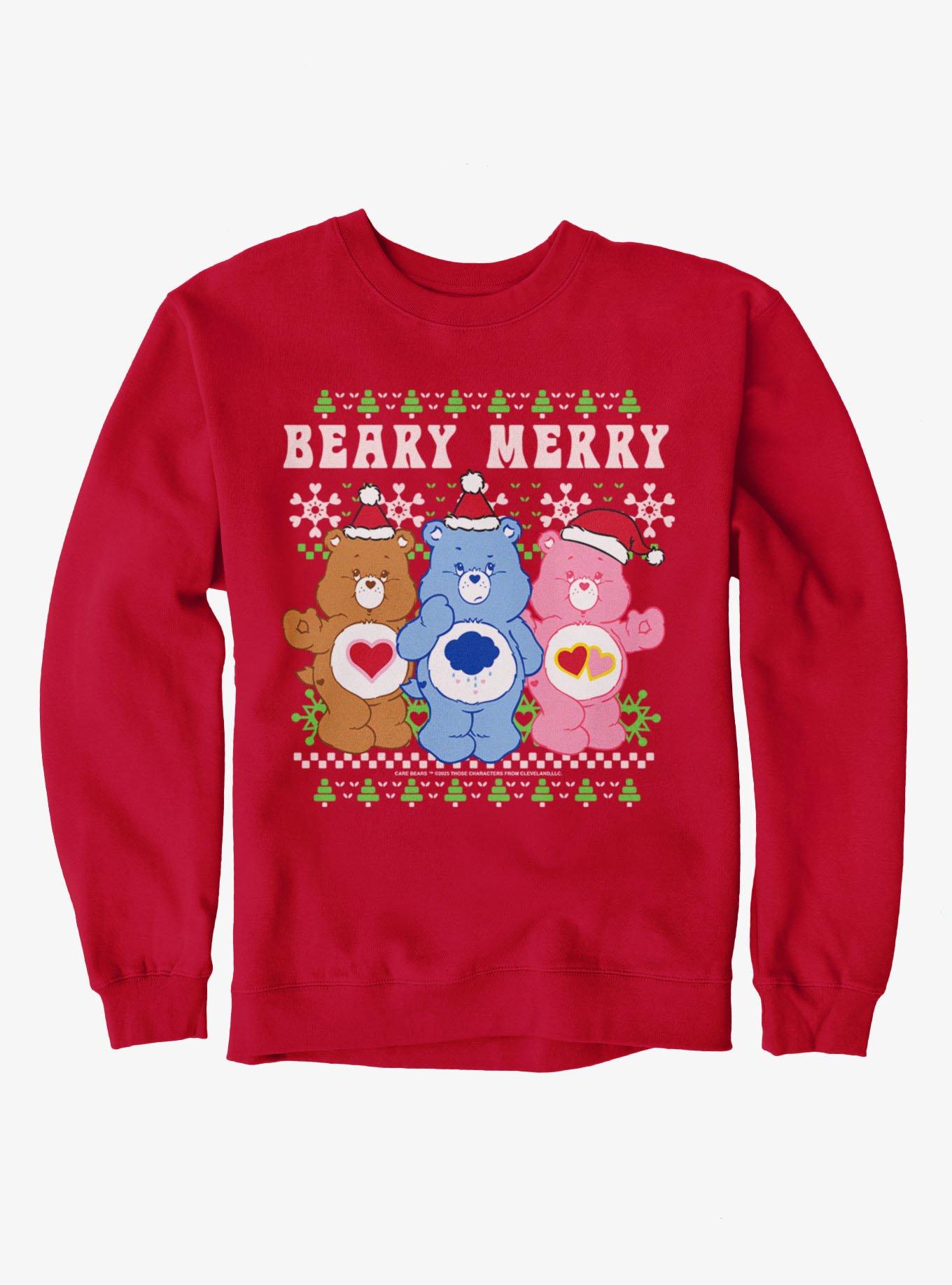 Care Bears Ugly Sweater Pattern Beary Merry Christmas Sweatshirt, , hi-res