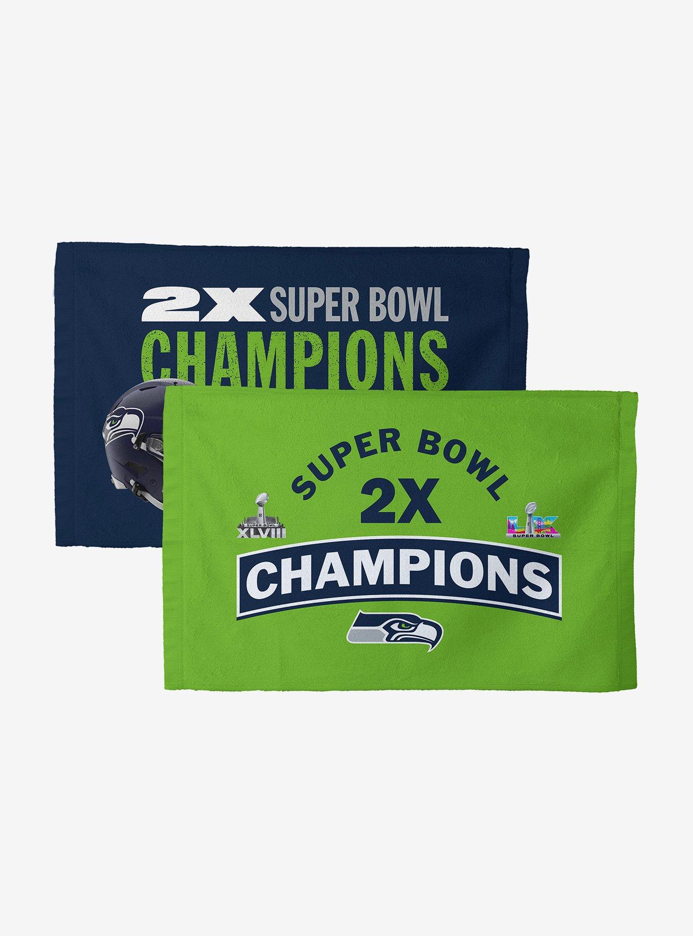 NFL Super Bowl 2026 Seattle Seahawks Multi Champs Built Fan Towel, , hi-res