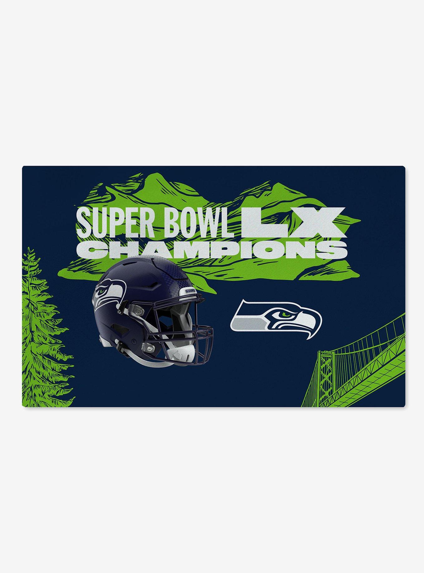 NFL Super Bowl 2026 Seattle Seahawks Champs Baker Washable Rug, , hi-res
