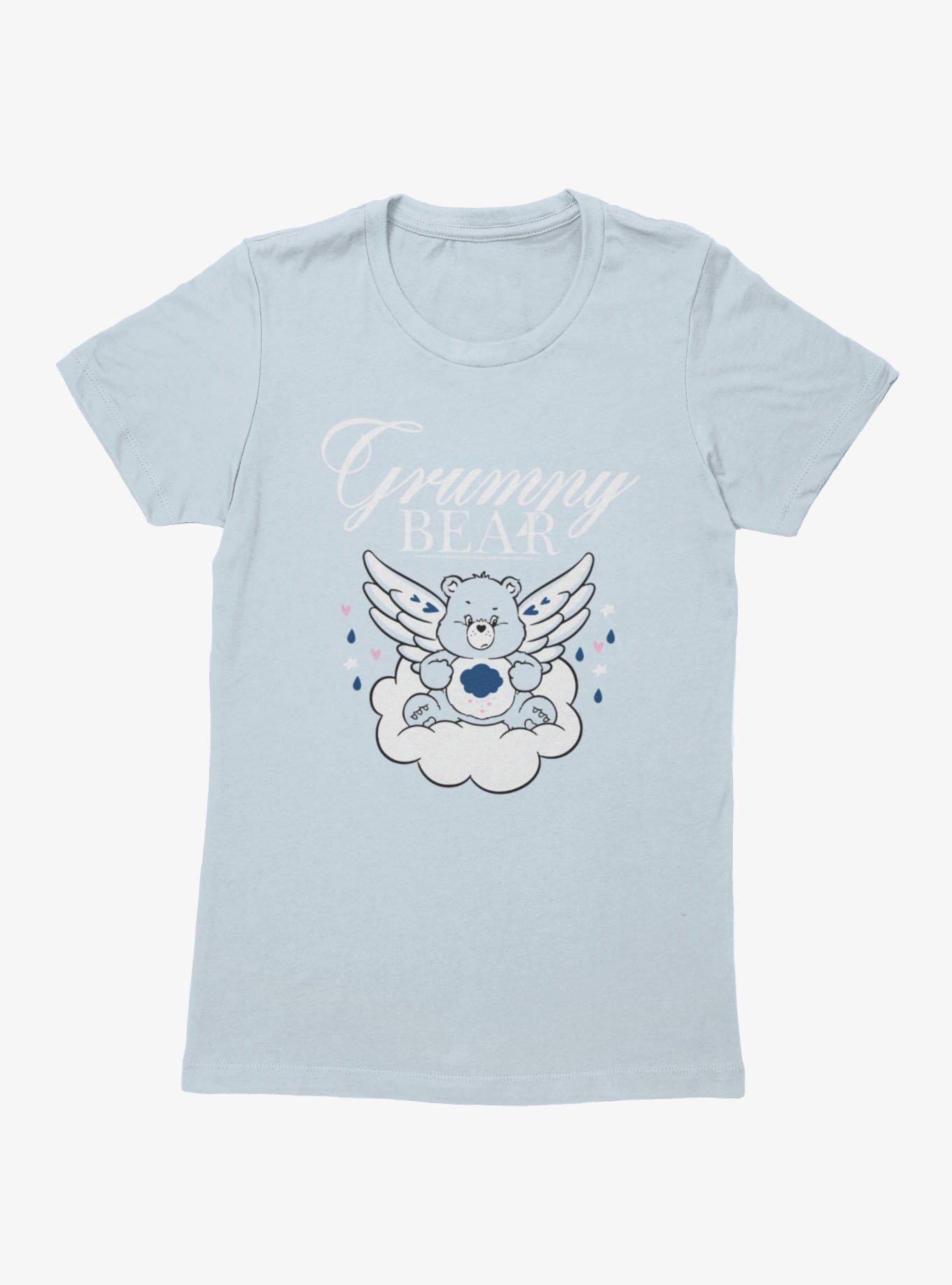 Care Bears Grumpy Bear Angel Cloud Womens T-Shirt, , hi-res
