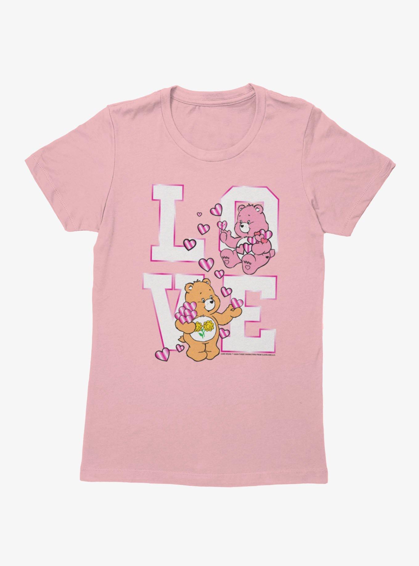 Care Bears Friend And Love A Lot Bear Love Stack Womens T-Shirt
