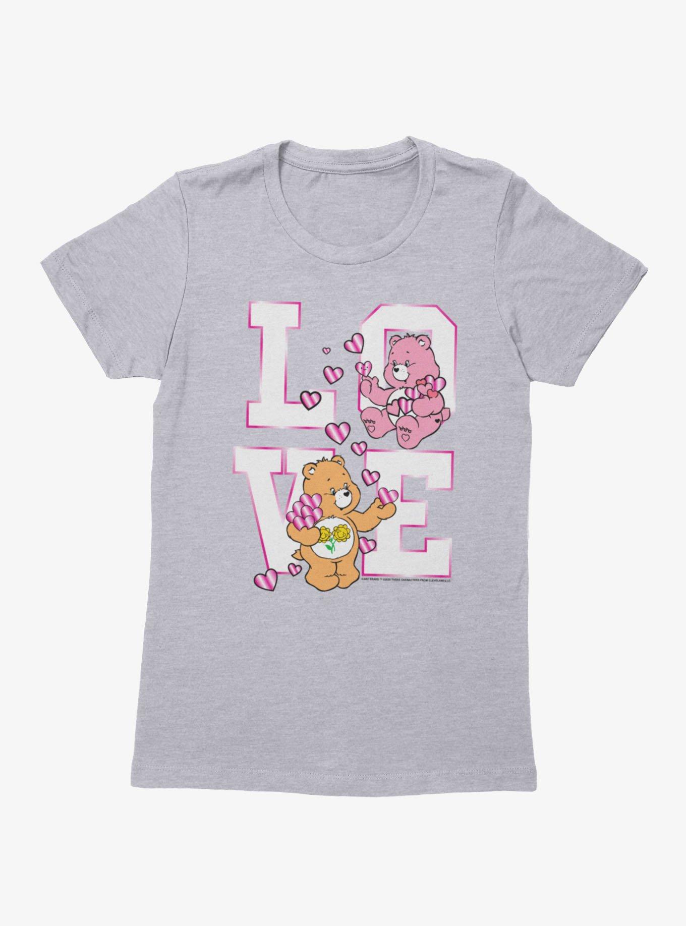 Care Bears Friend And Love A Lot Bear Love Stack Womens T-Shirt