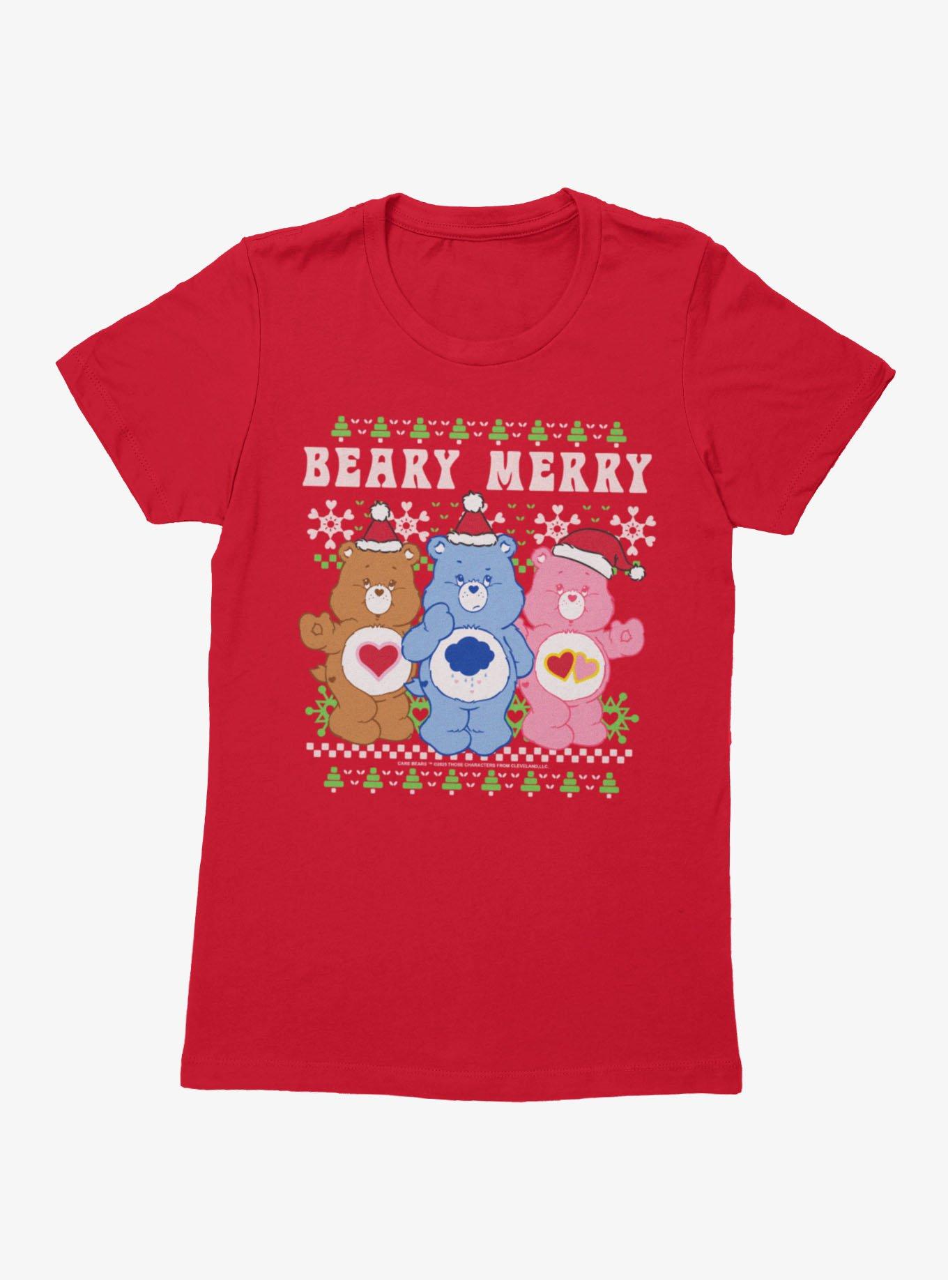 Care Bears Ugly Sweater Pattern Beary Merry Christmas Womens T-Shirt, , hi-res
