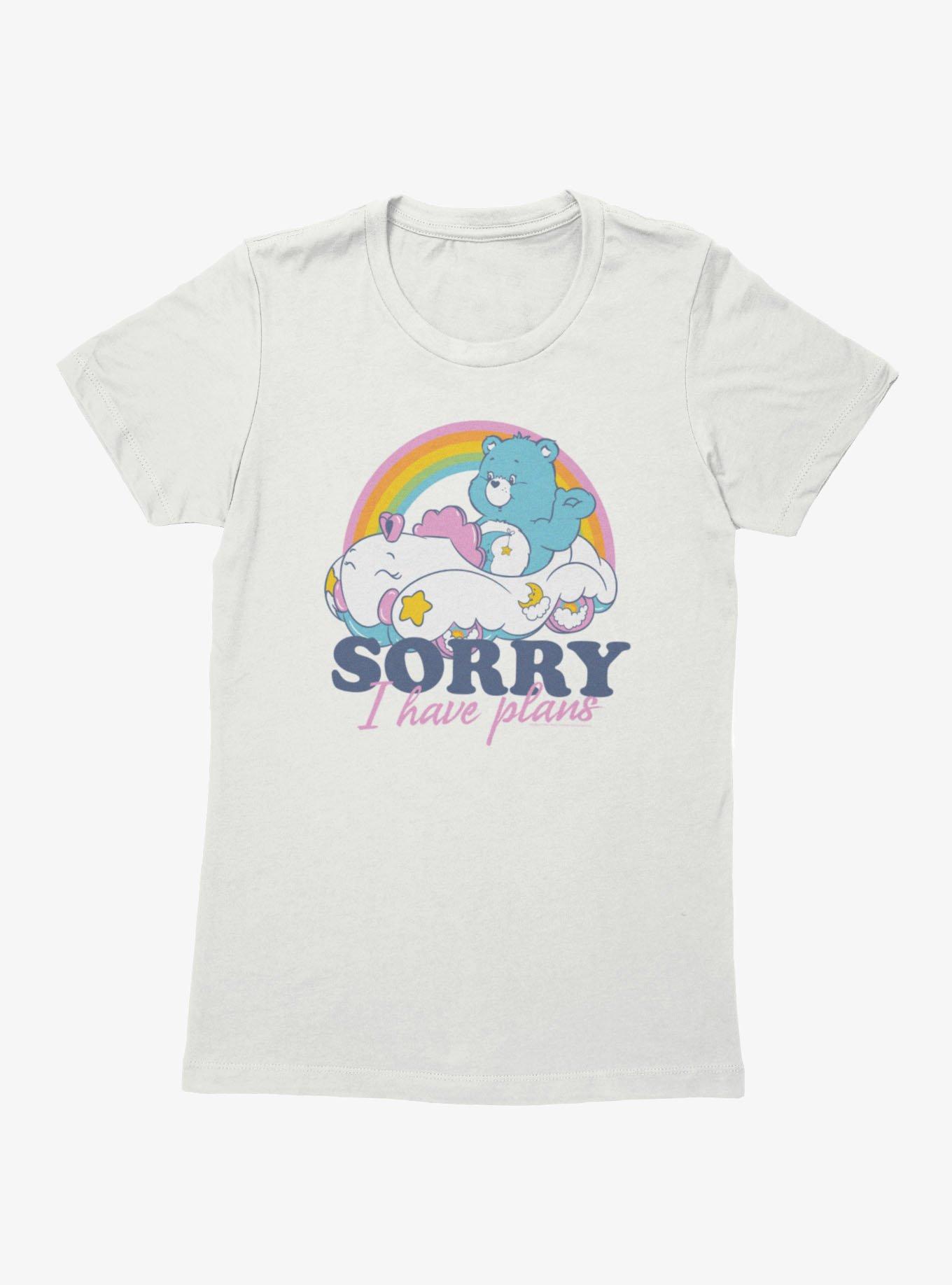 Care Bears Sorry I Have Plans Bedtime Bear Womens T-Shirt