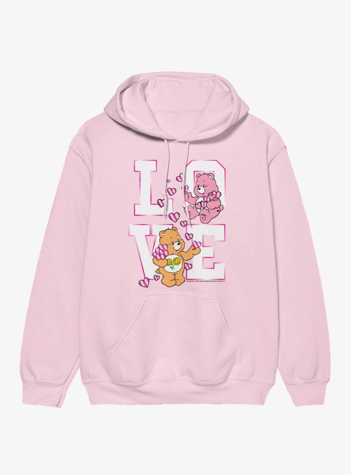 Care Bears Friend And Love A Lot Bear Love Stack Hoodie