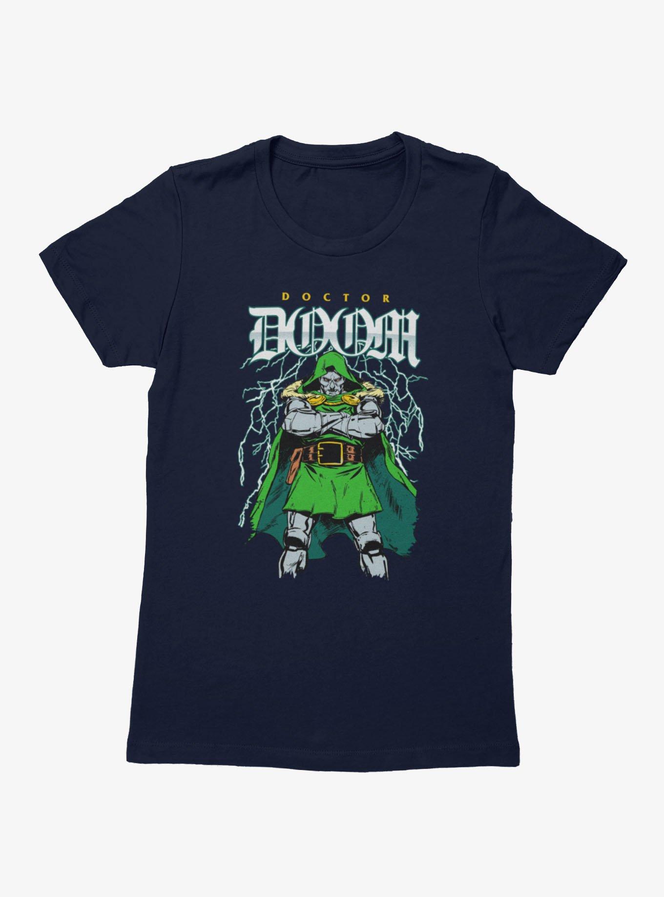 Marvel Dr Doom Lightning Stance Womens T-Shirt, , hi-res