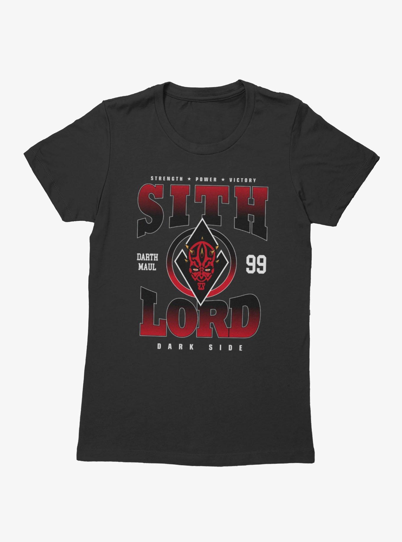 Star Wars Darth Maul Sith Lord Strength Power Victory Collegiate Womens T-Shirt, , hi-res