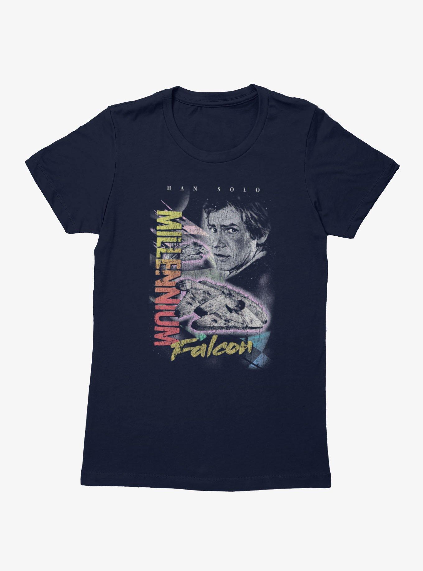 Star Wars Han Solo Millenium Falcon Collage Womens T-Shirt, , hi-res