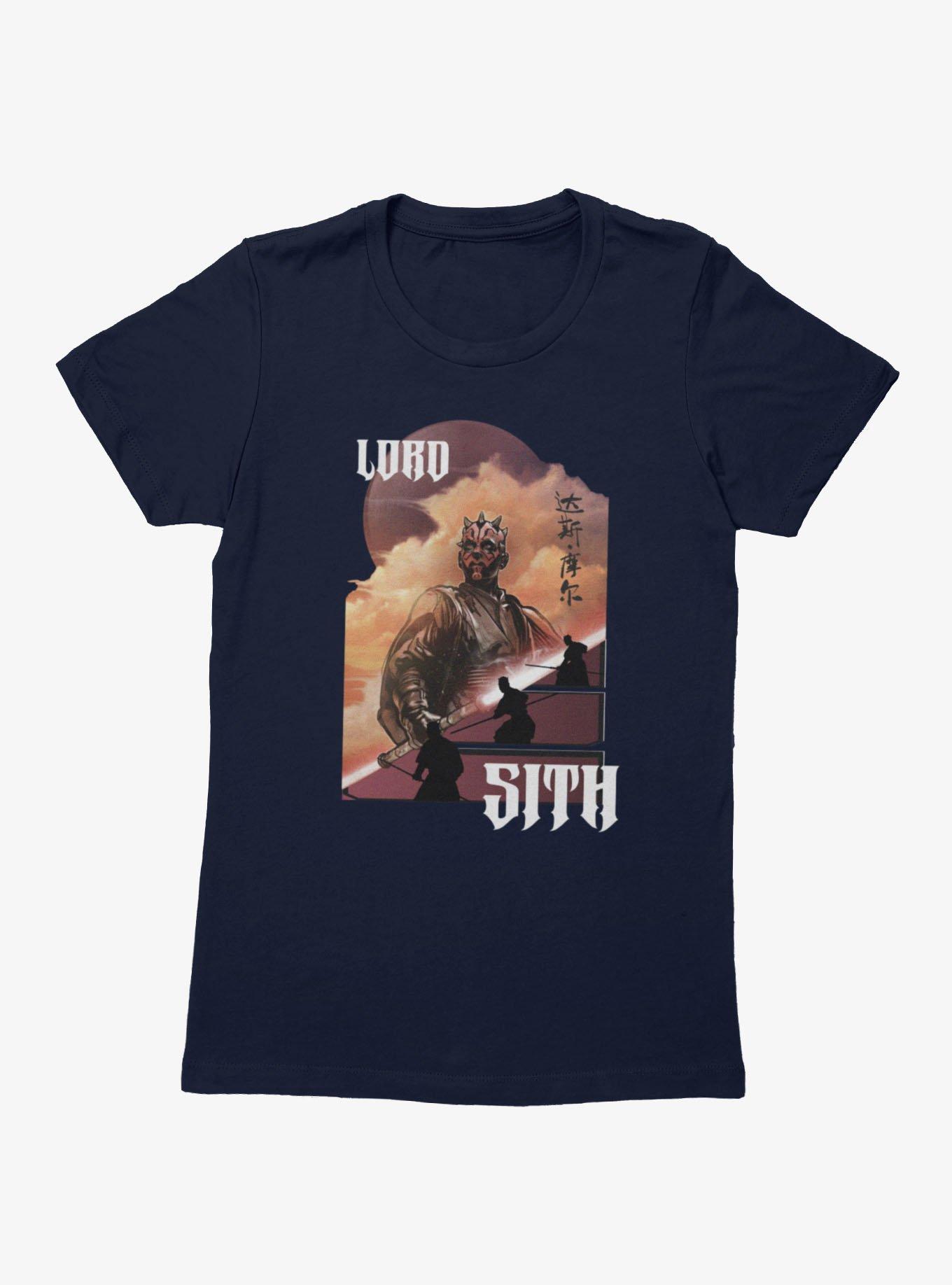 Star Wars Darth Maul Lord Sith Chinese Writing Womens T-Shirt Box Lunch Exclusive