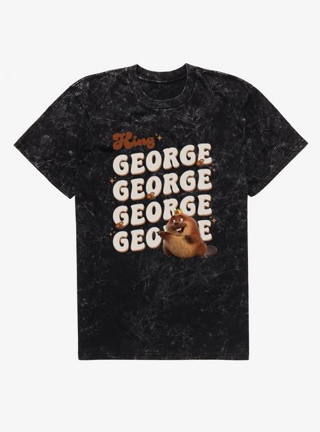 Disney Pixar Hoppers King George Name Stack Mineral Wash T-Shirt ...