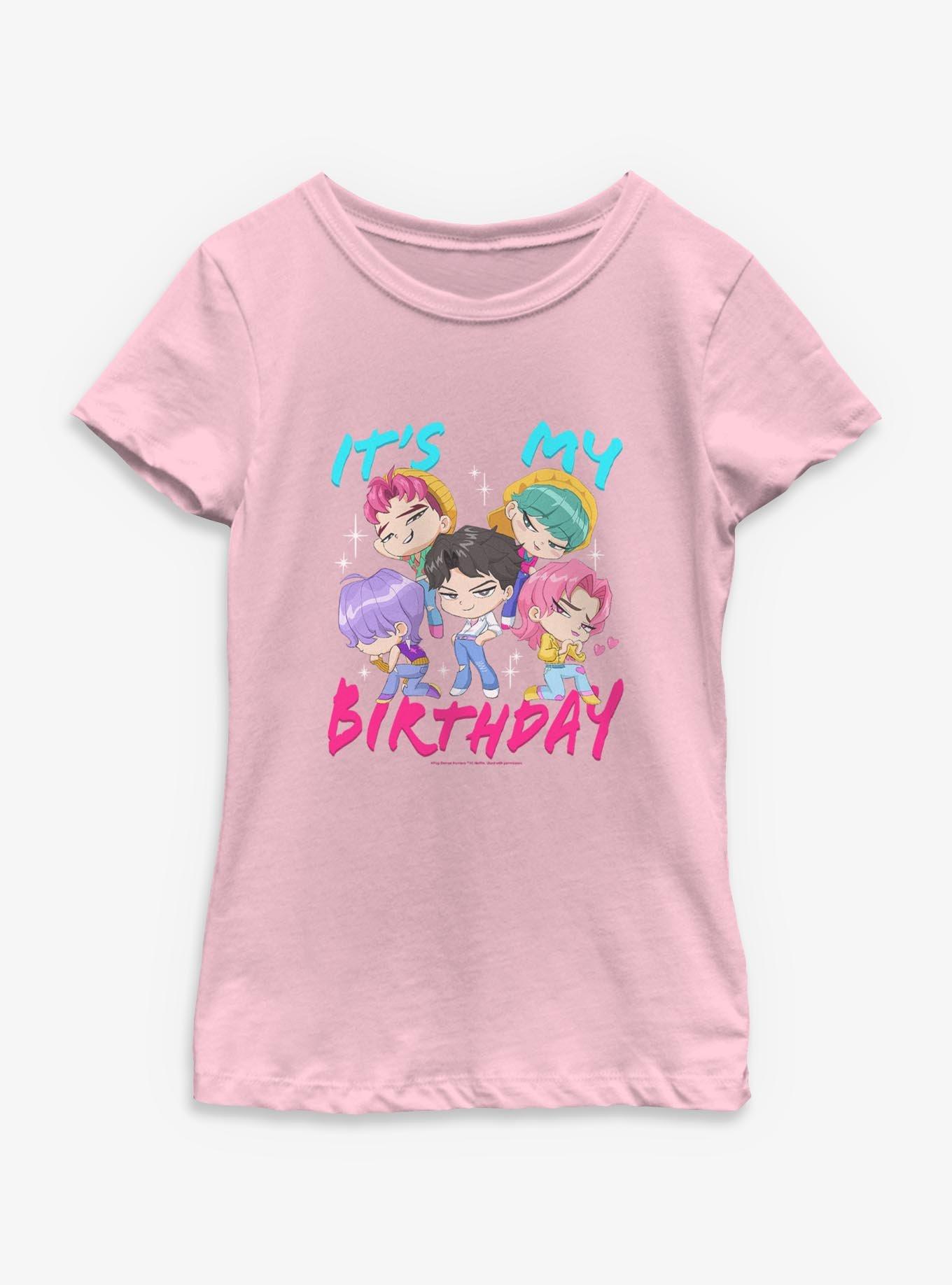 KPop Demon Hunters Saja Boys It's My Birthday Youth Girls T-Shirt, , hi-res