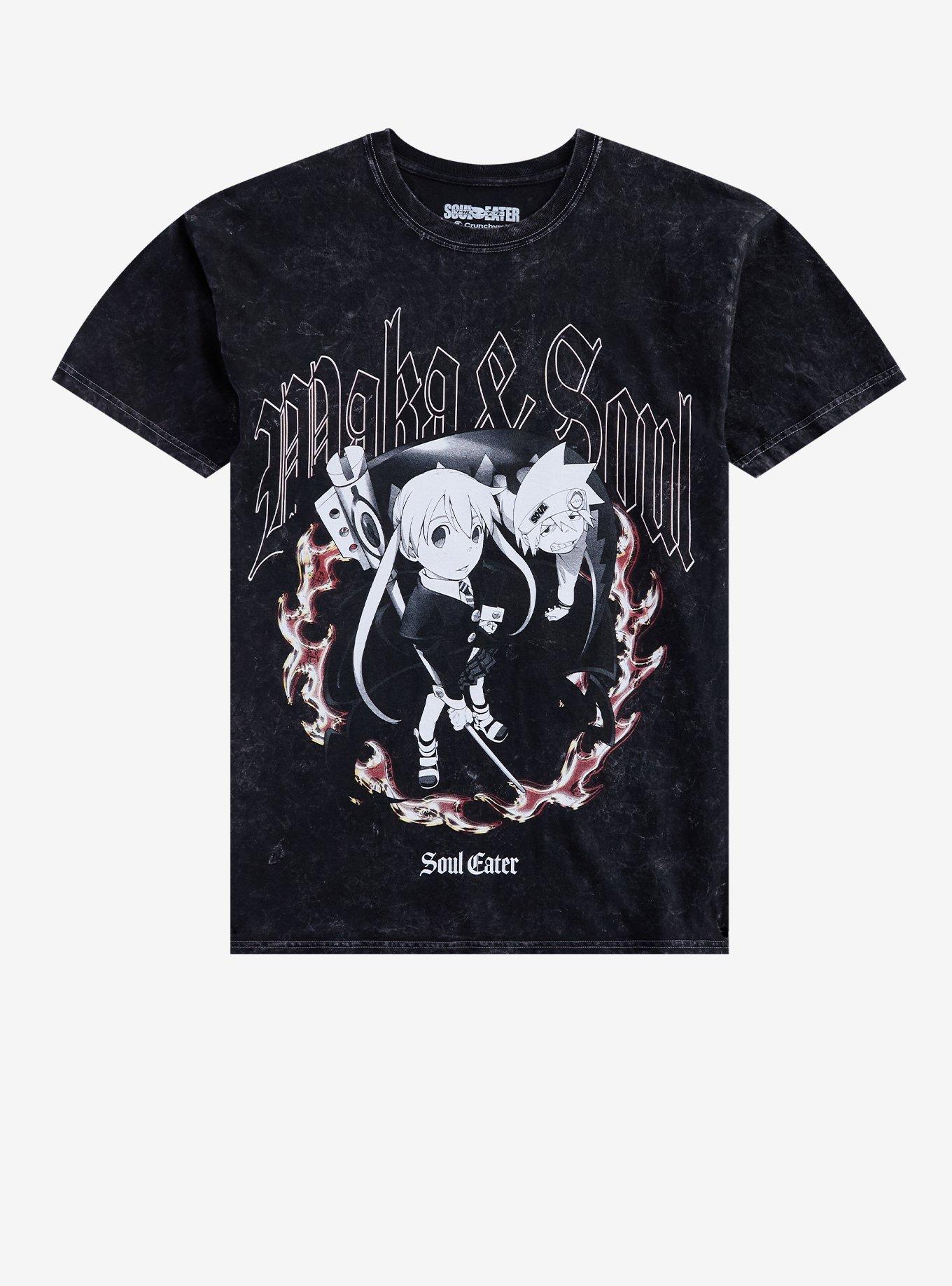 Soul Eater Maka & Soul Flame Dark Wash T-Shirt, , hi-res