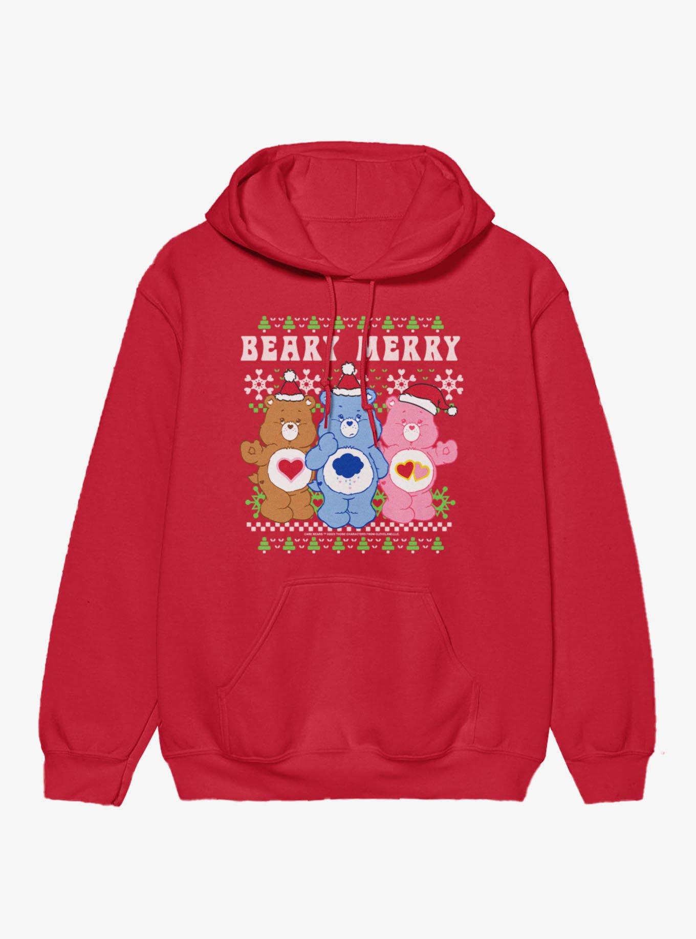 Care Bears Ugly Sweater Pattern Beary Merry Christmas Hoodie, , hi-res