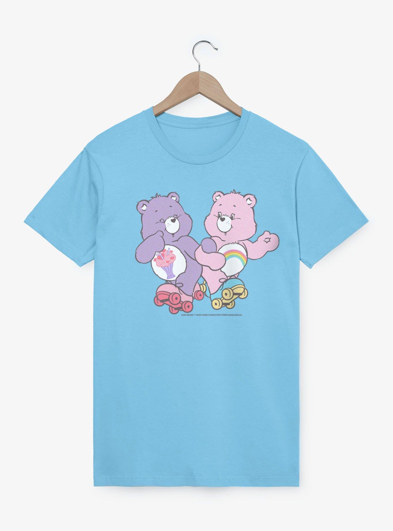 Care Bears Share And Cheer Roller Skates Fun T-Shirt, LIGHT BLUE, hi-res view 1