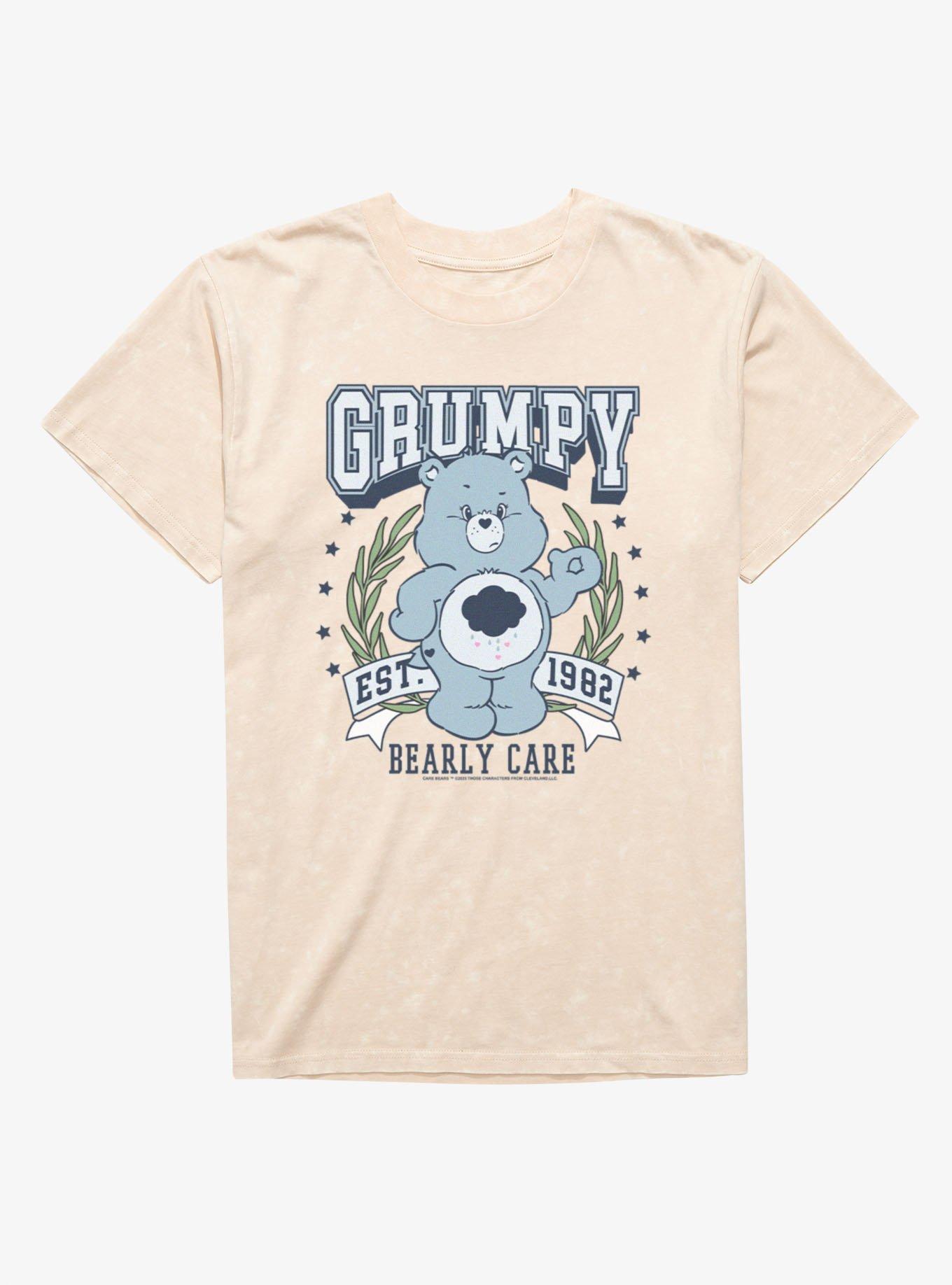 Care Bears Grumpy Bear Bearly Care Est 1982 Mineral Wash T-Shirt, , hi-res