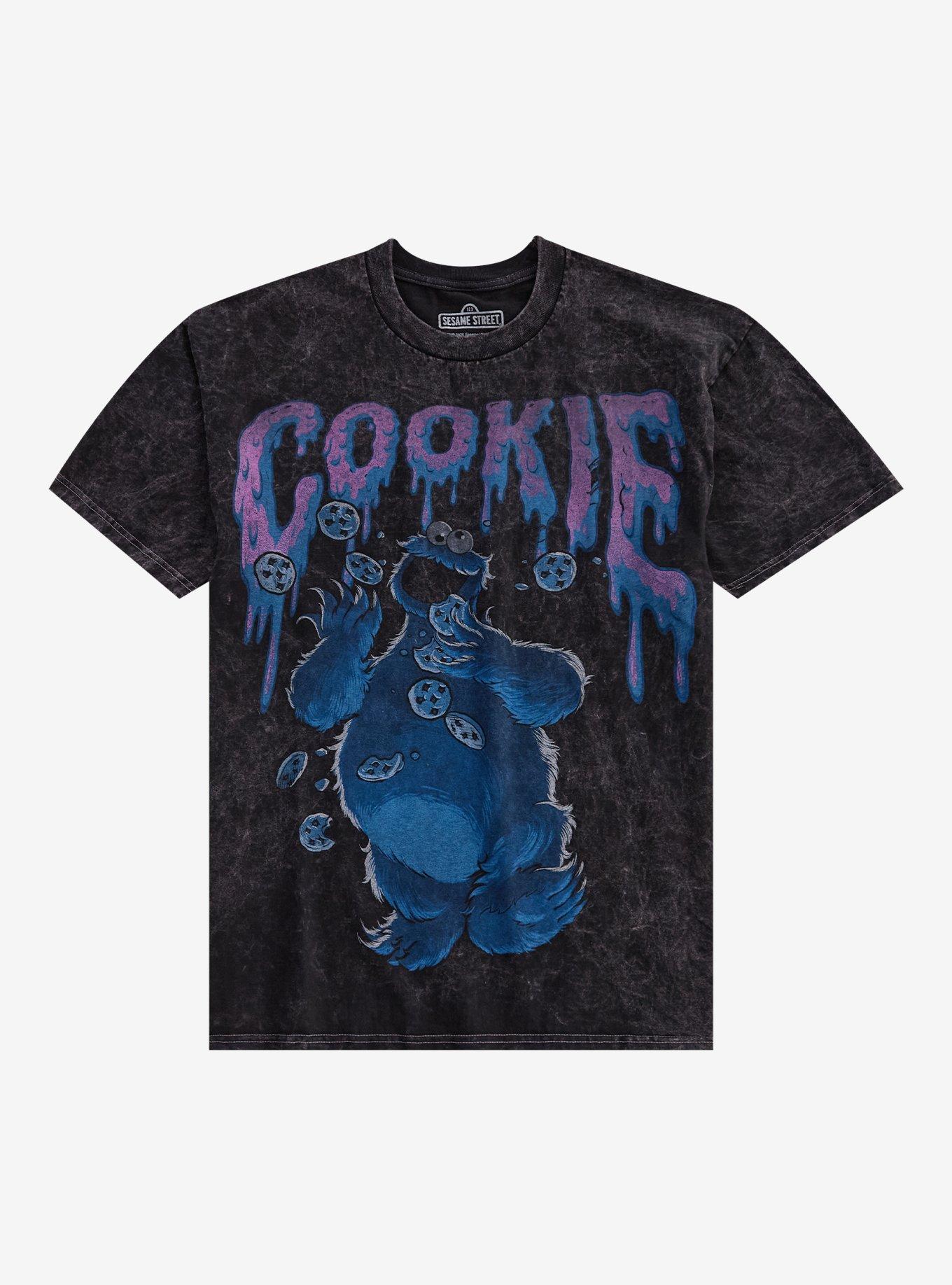 Sesame Street Cookie Monster Mineral Wash T-Shirt, , hi-res