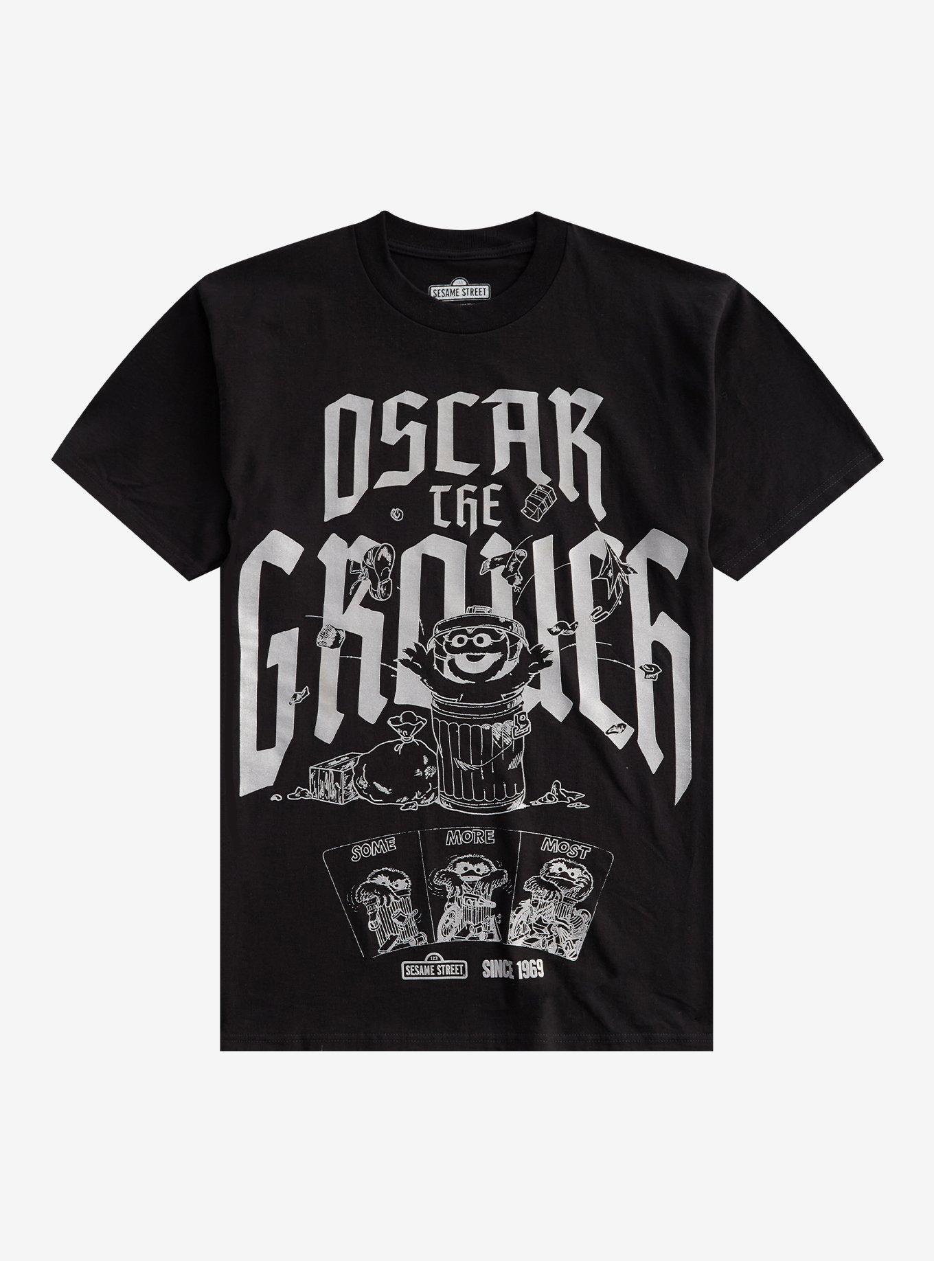 Sesame Street Oscar The Grouch Metal T-Shirt, , hi-res